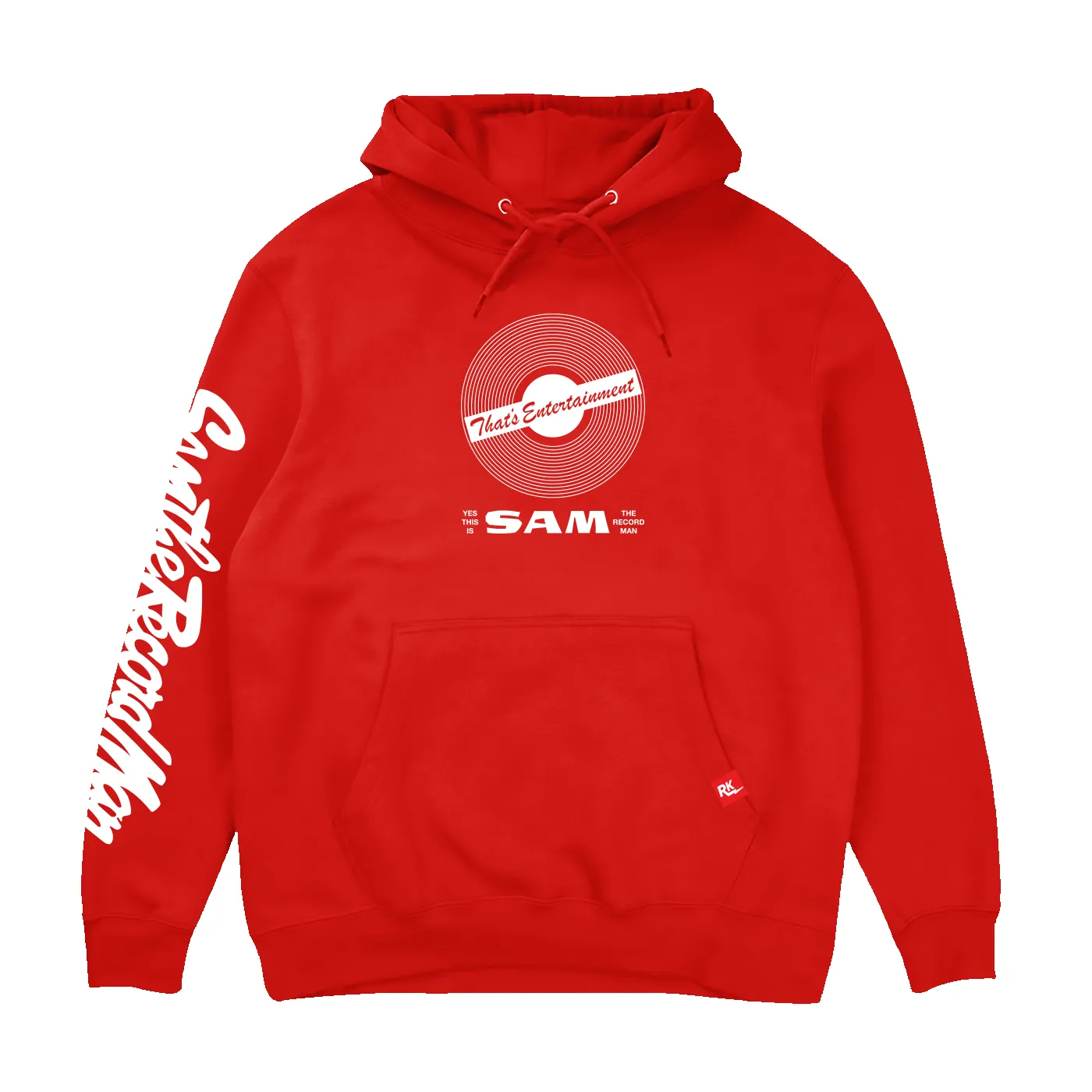 Retrontario Sam The Record Man Hoodie - Red sold by RetroKid