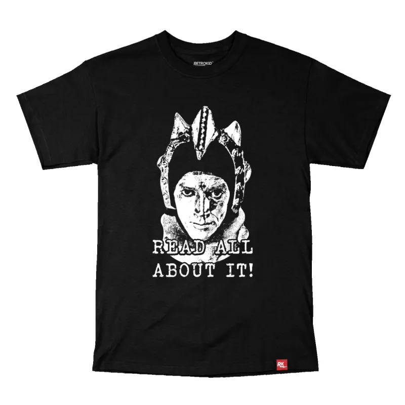 TVO Read All About It T-Shirt - Black sold by RetroKid