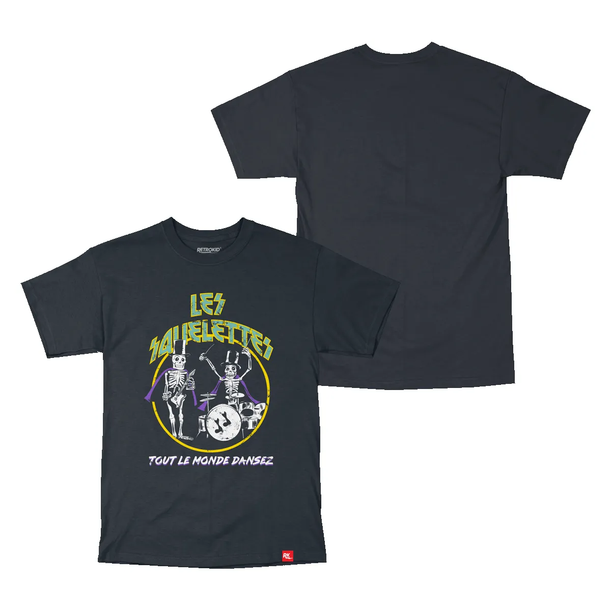 TVO Telefrancais Les Squelettes T-Shirt - Black sold by RetroKid product image thumbnail 2