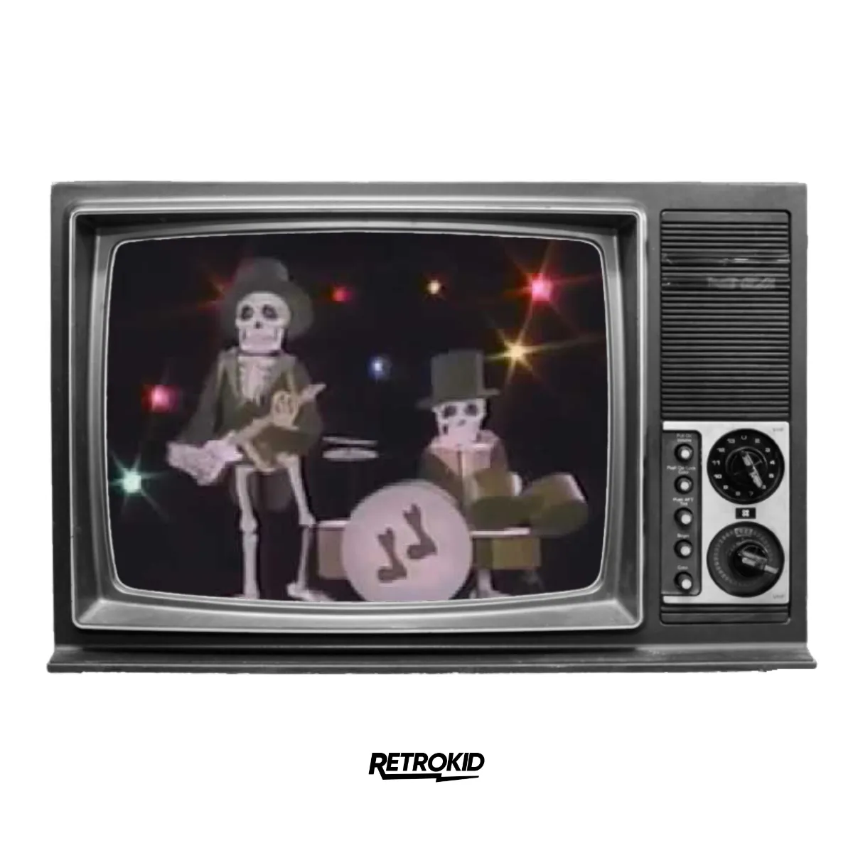 TVO Telefrancais Les Squelettes T-Shirt - Black sold by RetroKid product image thumbnail 3