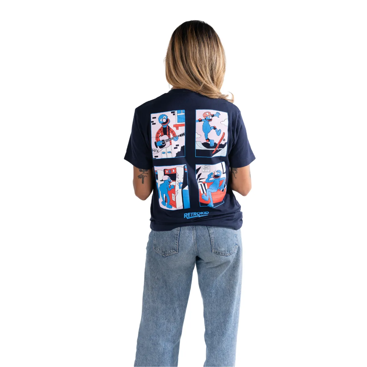 Sesame Street Grover Life T-Shirt - Navy sold by RetroKid product image thumbnail 3