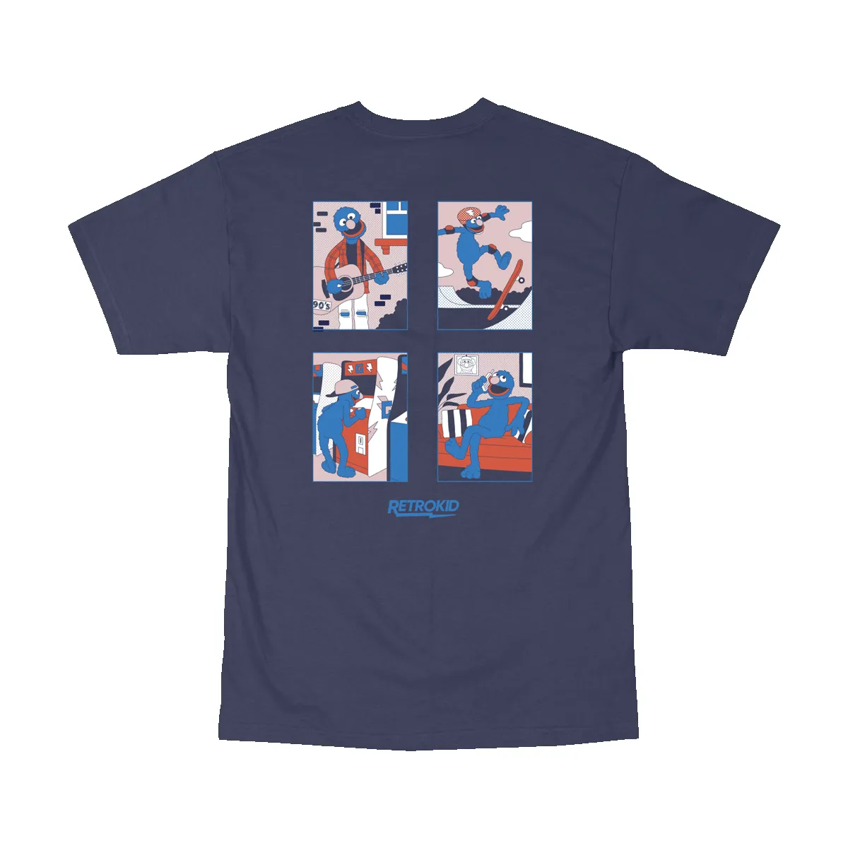 Sesame Street Grover Life T-Shirt - Navy sold by RetroKid product image thumbnail 5