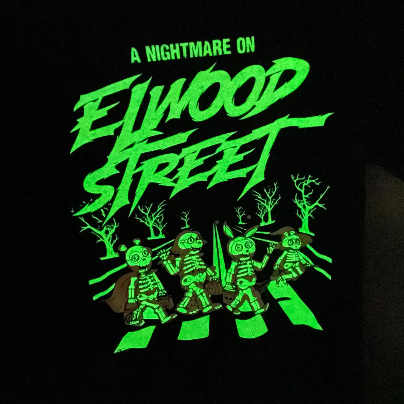 Arthur Elwood Street Glow In The Dark T-Shirt - Black sold by RetroKid product image thumbnail 2