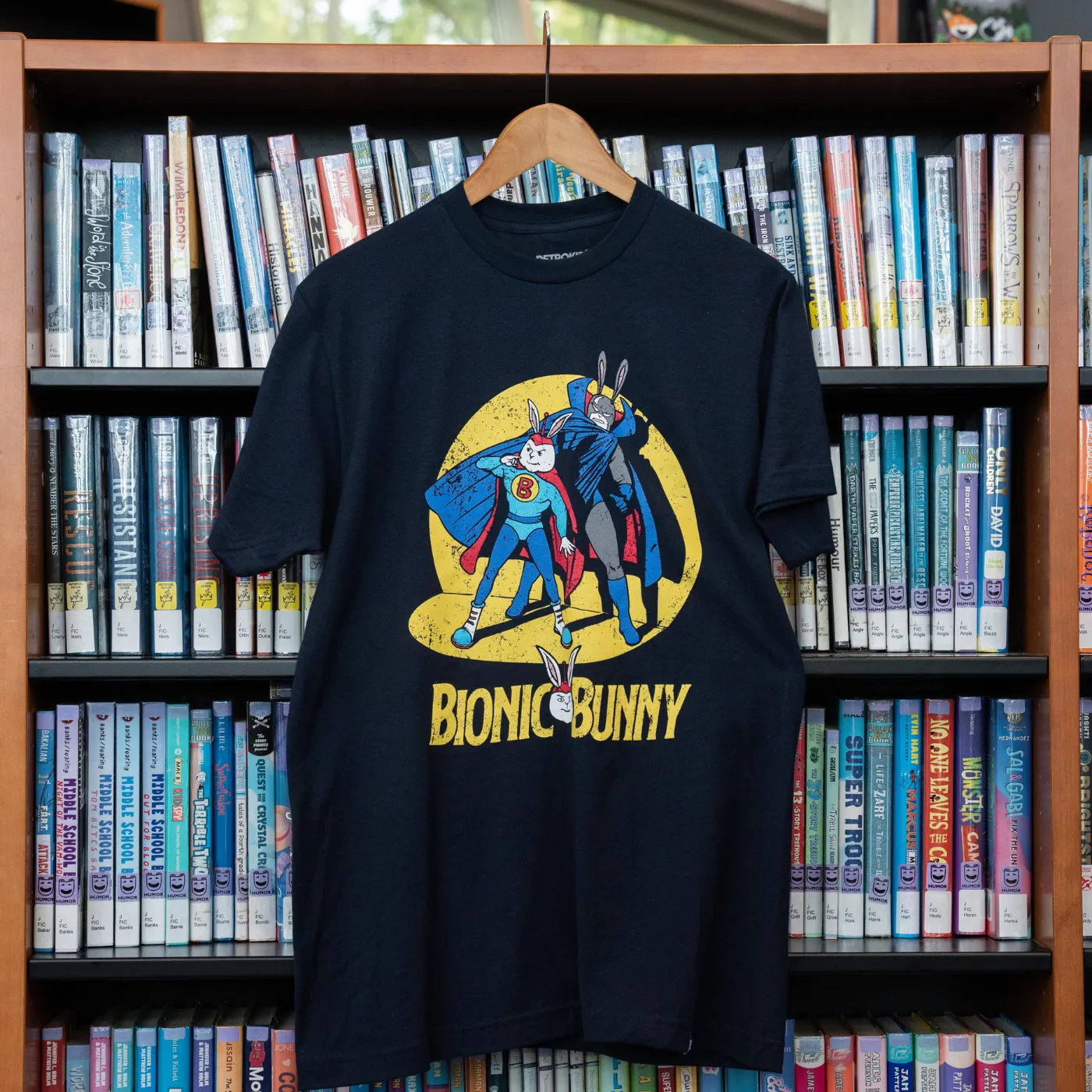 Arthur Bionic Bunny T-Shirt - Navy sold by RetroKid product image thumbnail 2