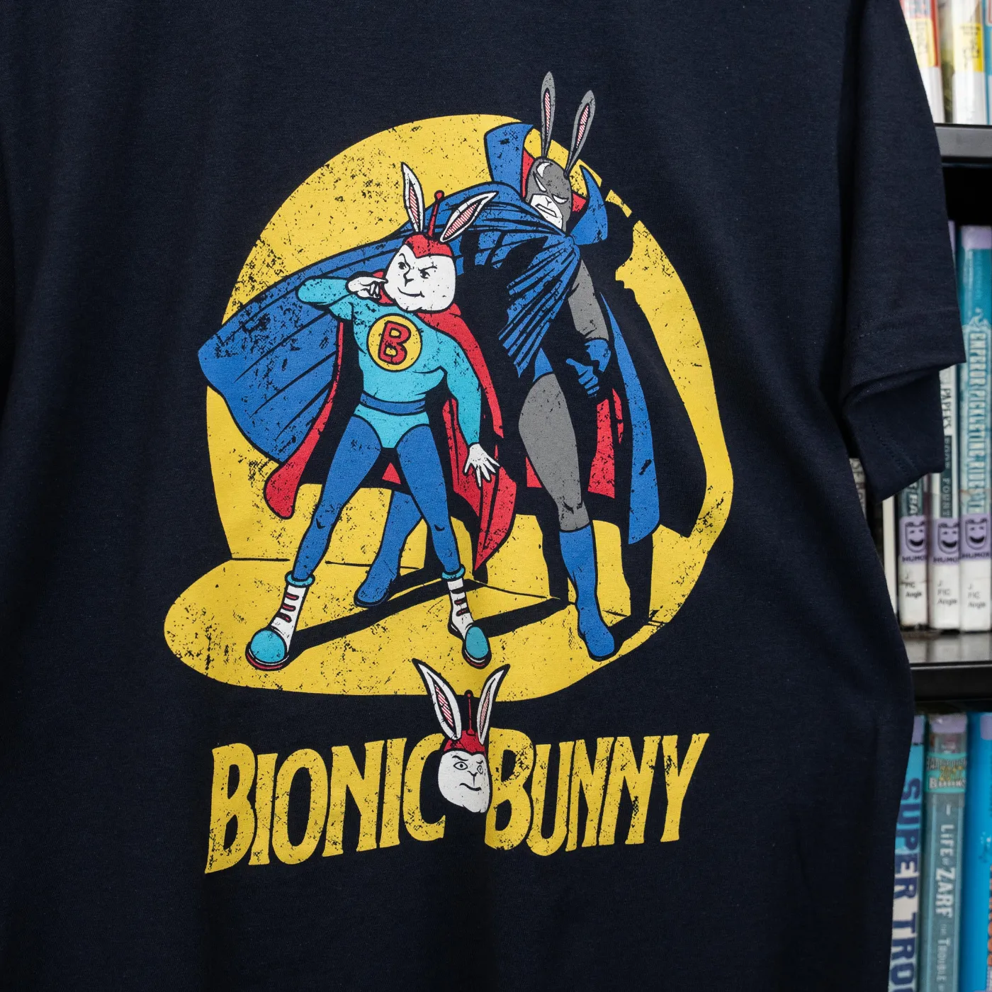 Arthur Bionic Bunny T-Shirt - Navy sold by RetroKid product image thumbnail 3