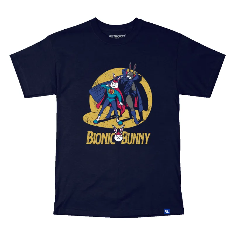 Arthur Bionic Bunny T-Shirt - Navy sold by RetroKid