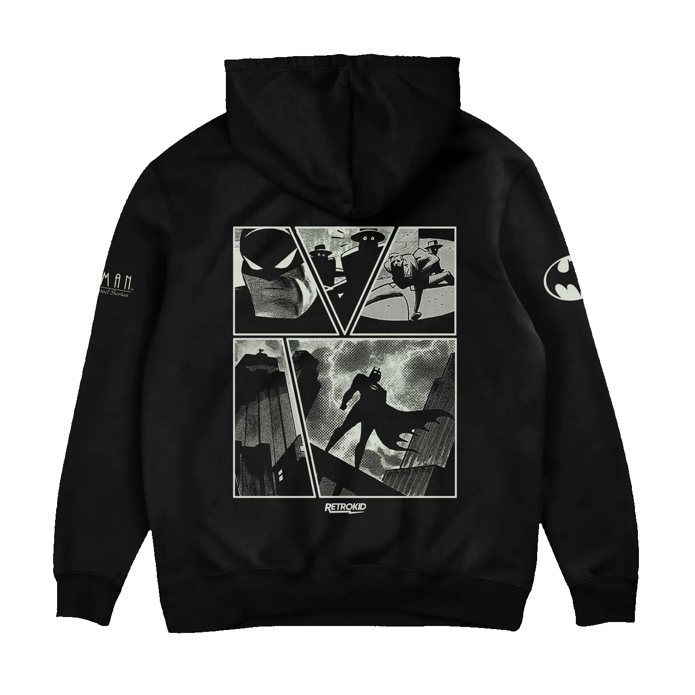 Batman The Animated Series Dark Hoodie - Black sold by RetroKid product image thumbnail 4