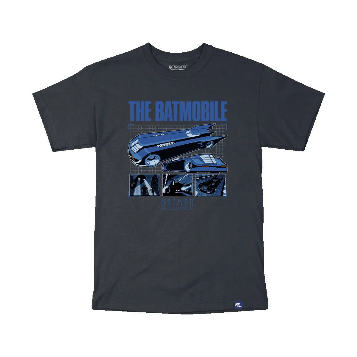 Batman The Animated Series Batmobile T-Shirt - Black sold by RetroKid
