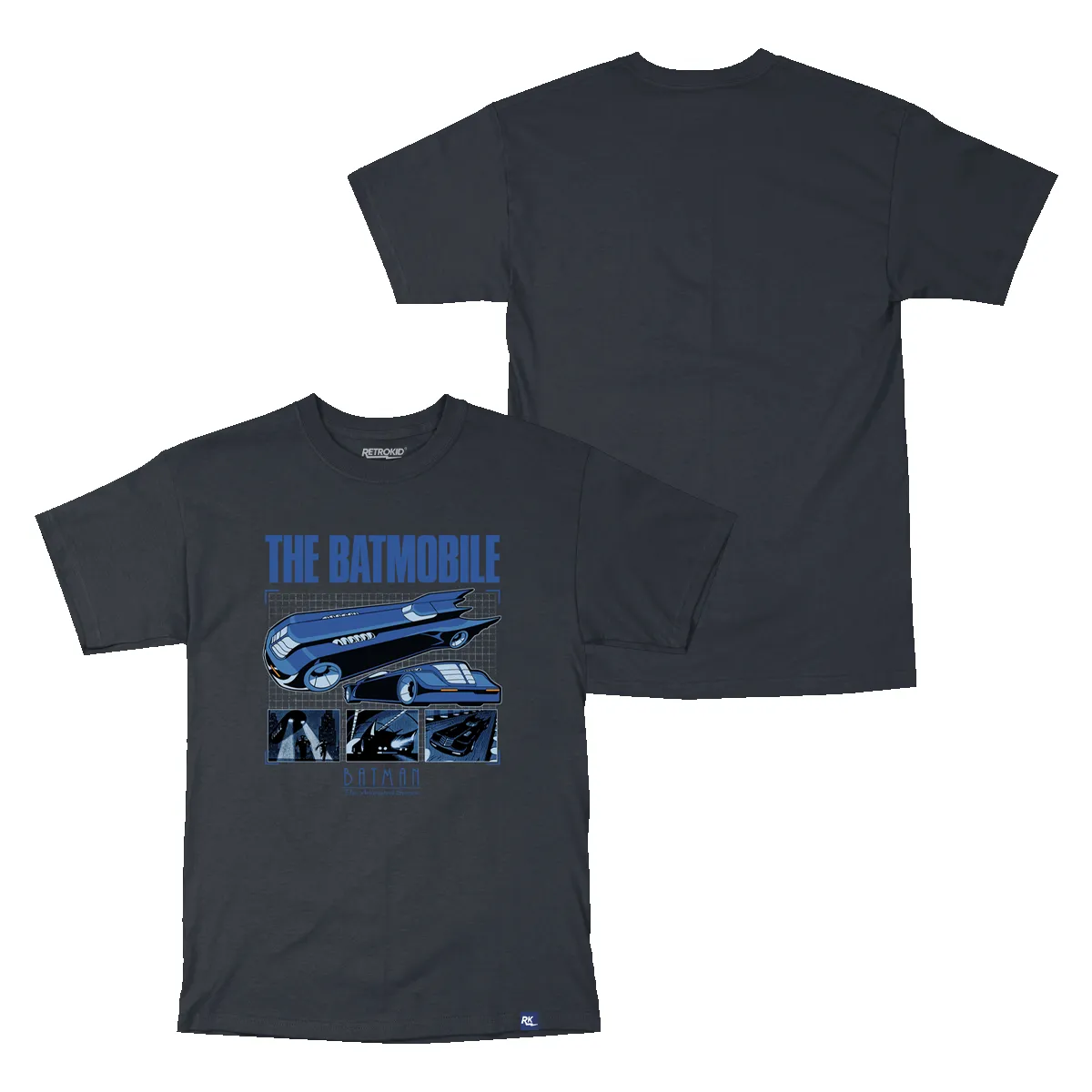 Batman The Animated Series Batmobile T-Shirt - Black sold by RetroKid product image thumbnail 3