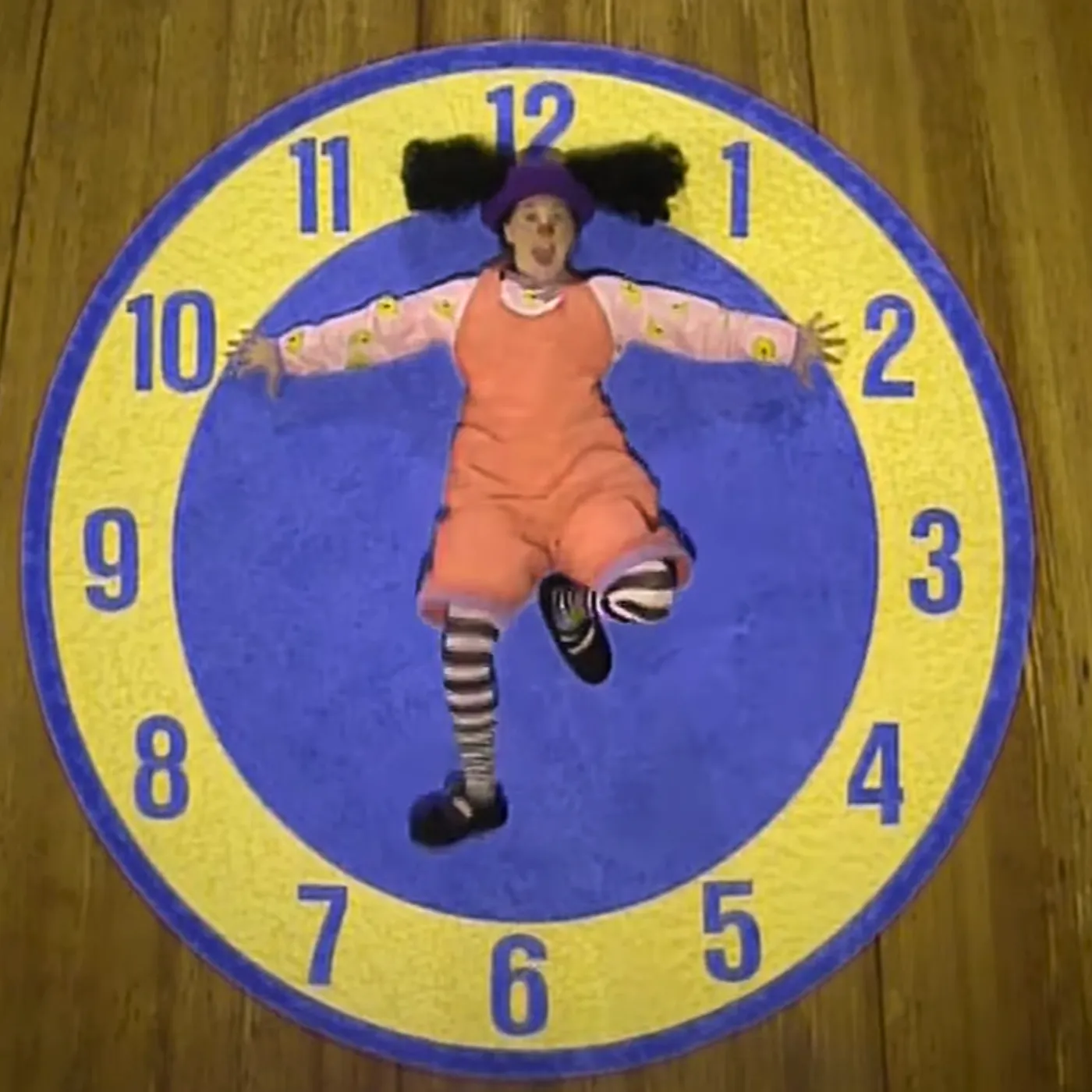 Big Comfy Couch Clock Stretch T-Shirt - Light Blue sold by RetroKid product image thumbnail 2