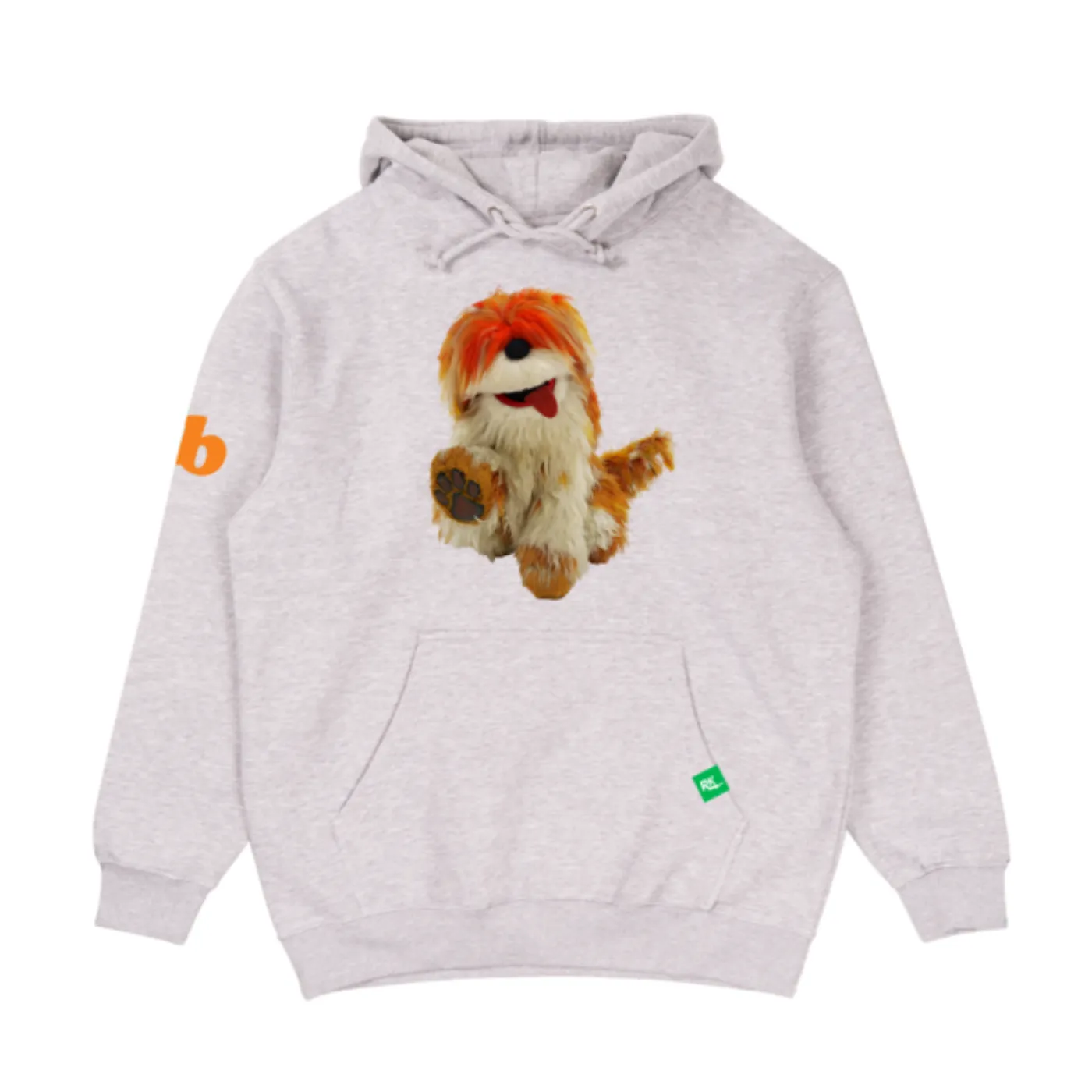 Sesame Street Barkley Hoodie - Heather Grey sold by RetroKid