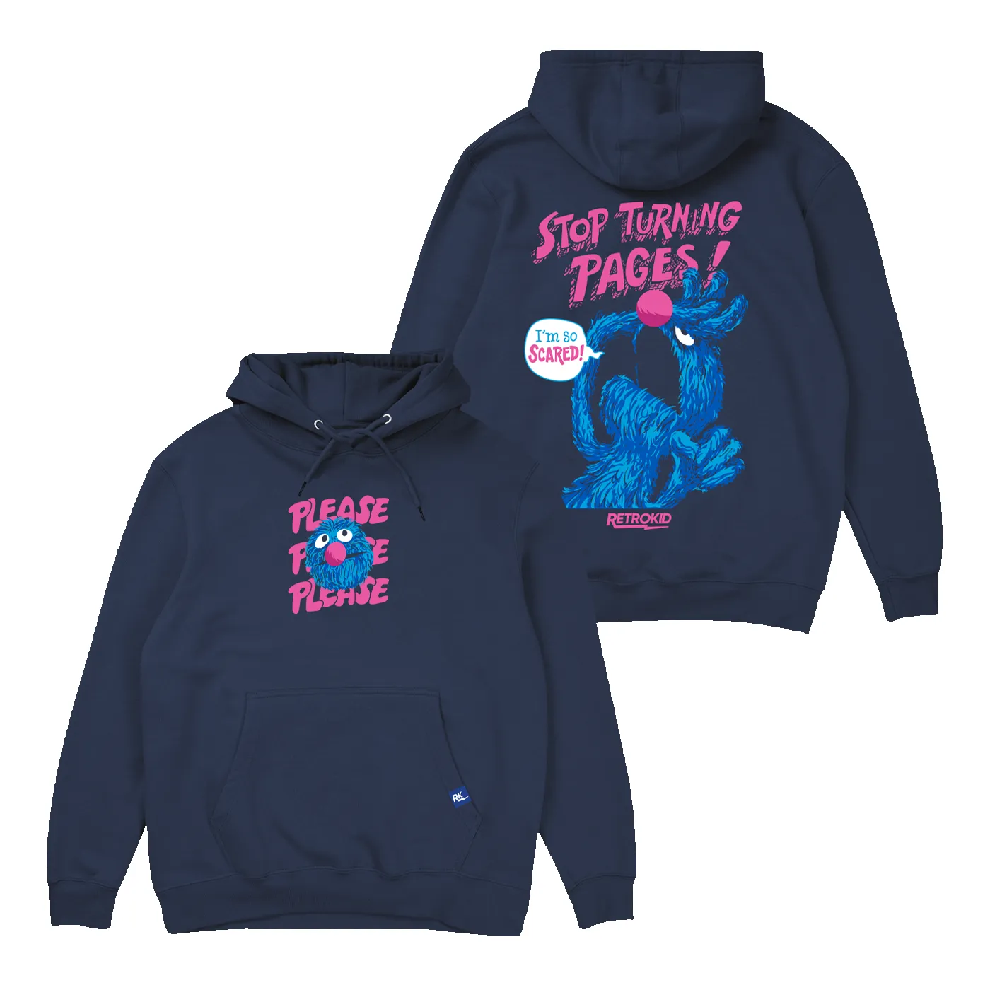 Monster at the End of This Book Hoodie - Navy sold by RetroKid