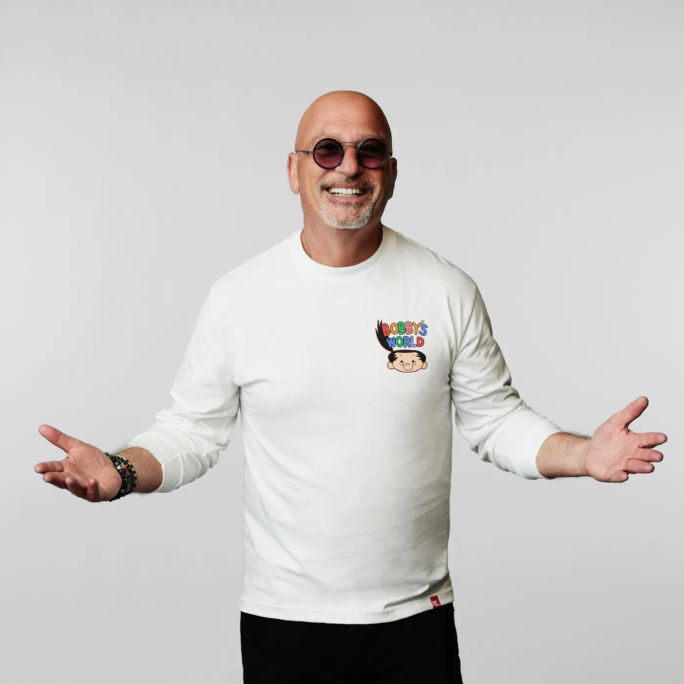 Bobby's World Animated Intro Long Sleeve T-Shirt - White sold by RetroKid product image thumbnail 3