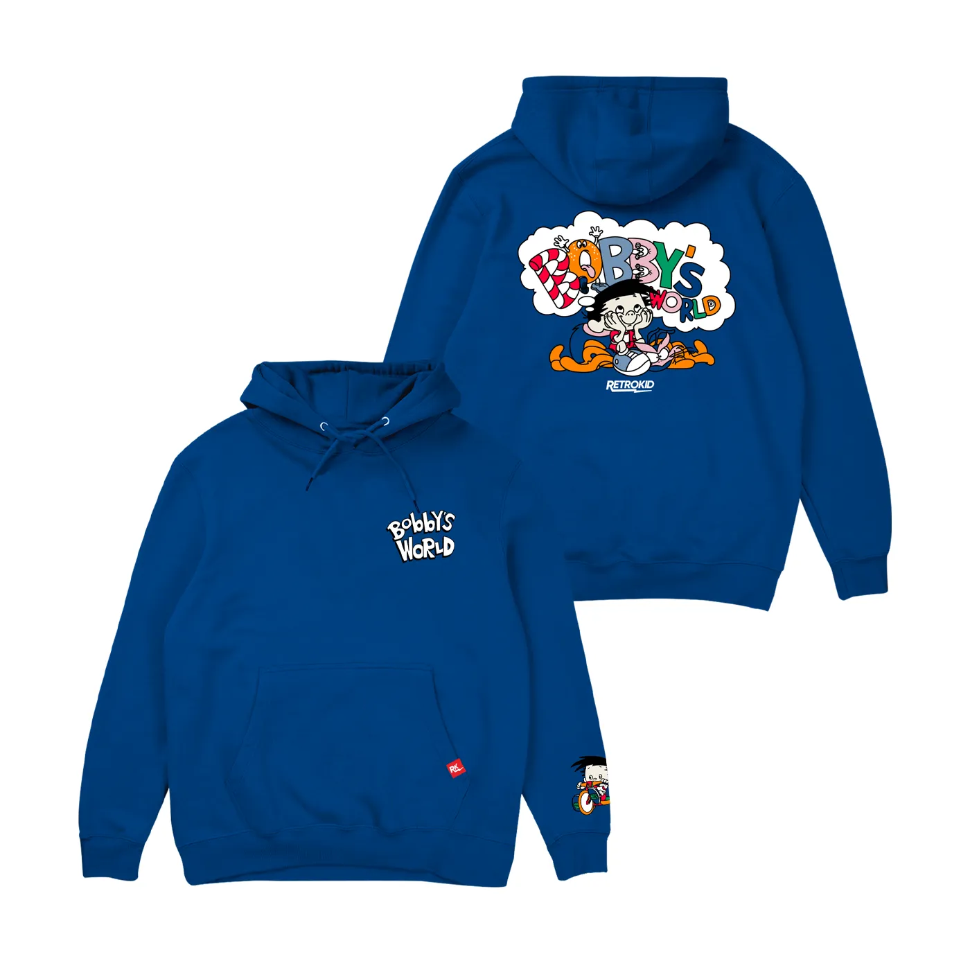 Bobby's World Logo Hoodie - Royal Blue sold by RetroKid