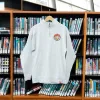 Arthur Embroidered Quarter Zip - Salt & Pepper sold by RetroKid