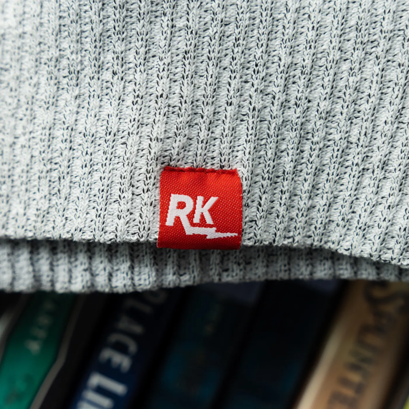 Arthur Embroidered Quarter Zip - Salt & Pepper sold by RetroKid product image thumbnail 5