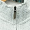 Arthur Embroidered Quarter Zip - Salt & Pepper sold by RetroKid
