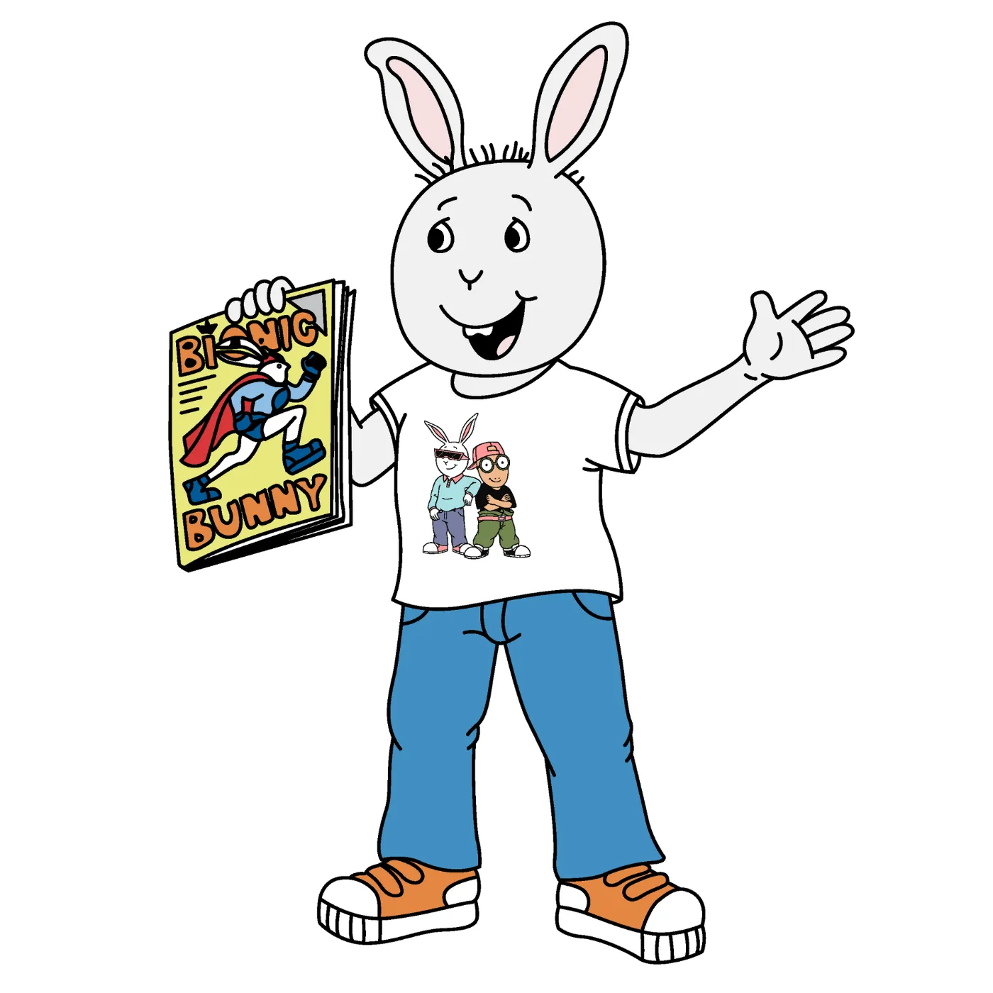 Arthur Fresh Dudes T-Shirt - White sold by RetroKid product image thumbnail 4