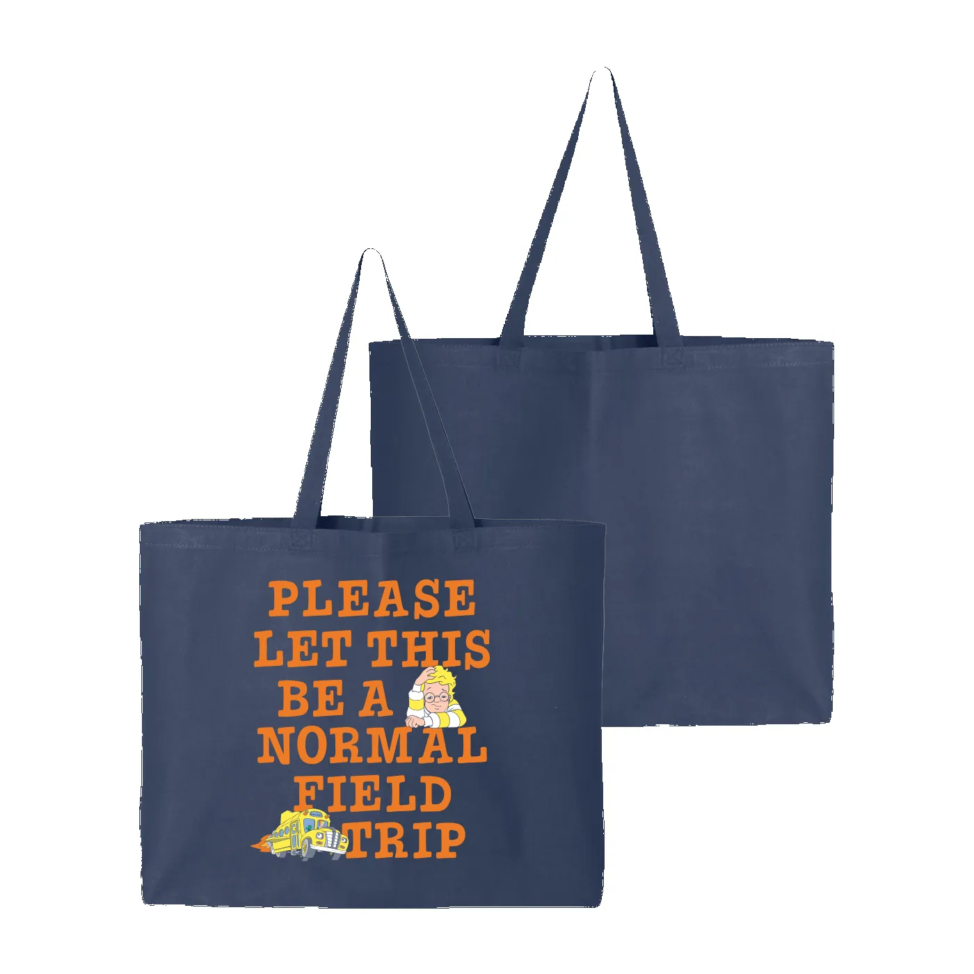 Magic School Bus Field Trip Tote - Navy sold by RetroKid product image thumbnail 3