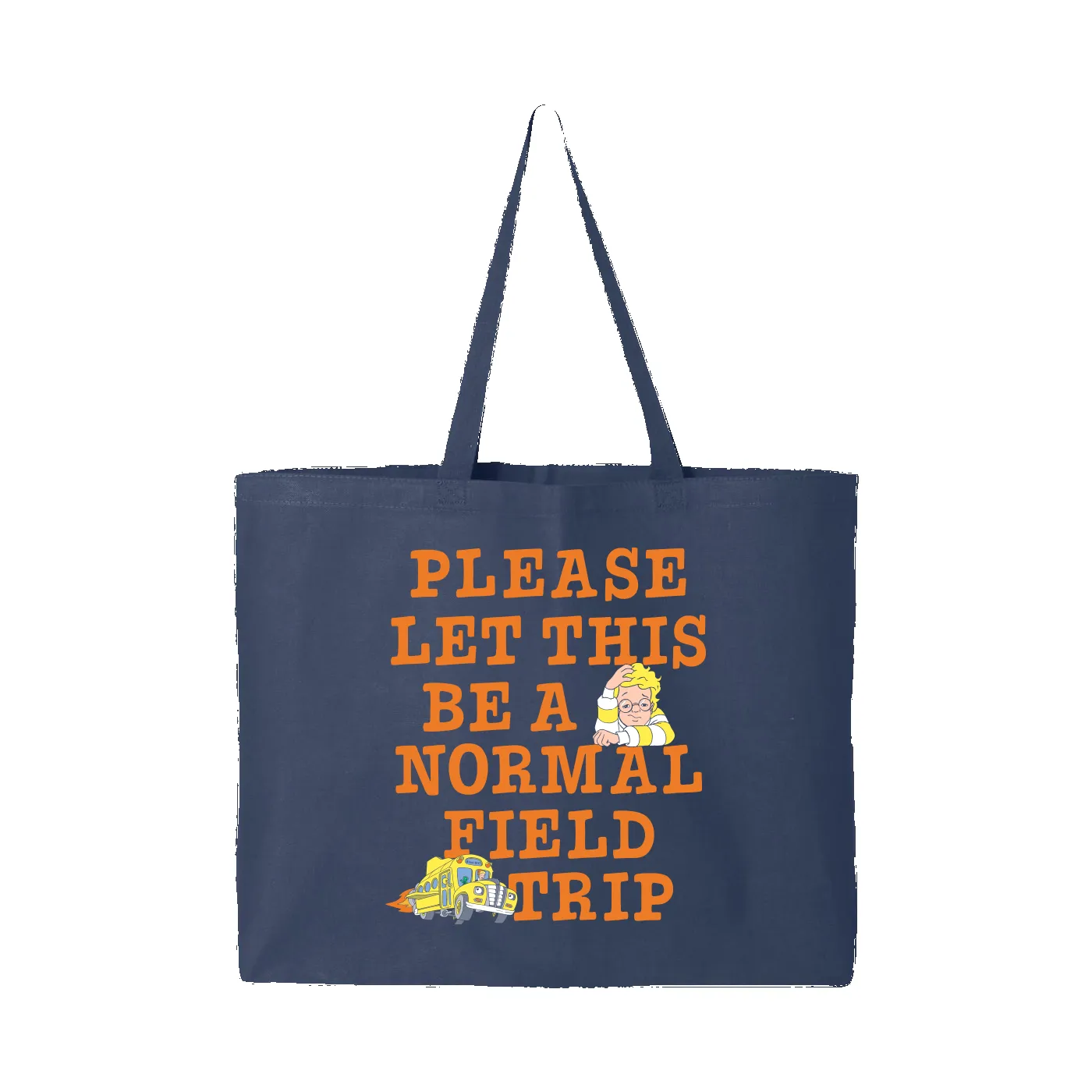 Magic School Bus Field Trip Tote - Navy sold by RetroKid