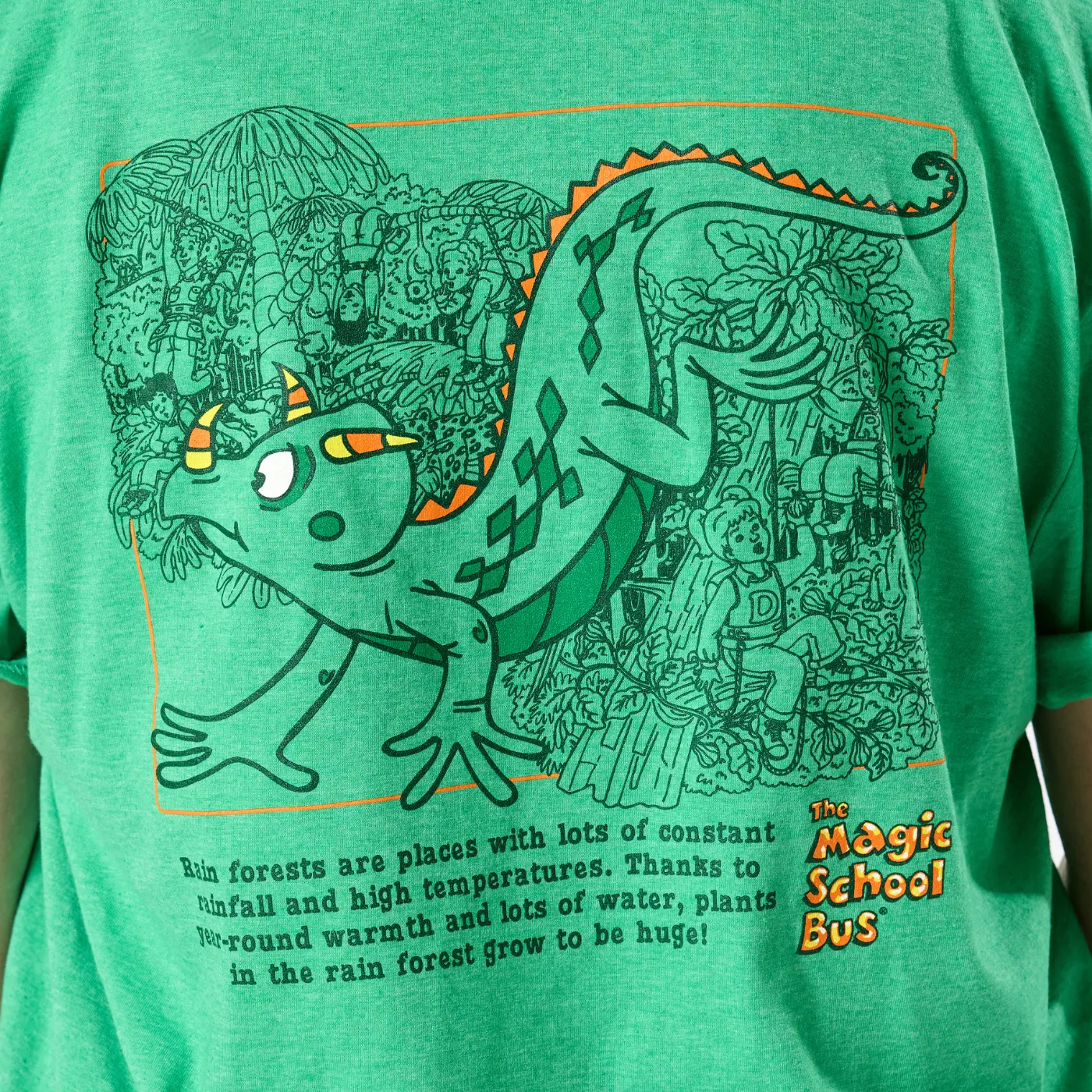 Magic School Bus Hit It Liz T-Shirt - Heather Green sold by RetroKid product image thumbnail 3
