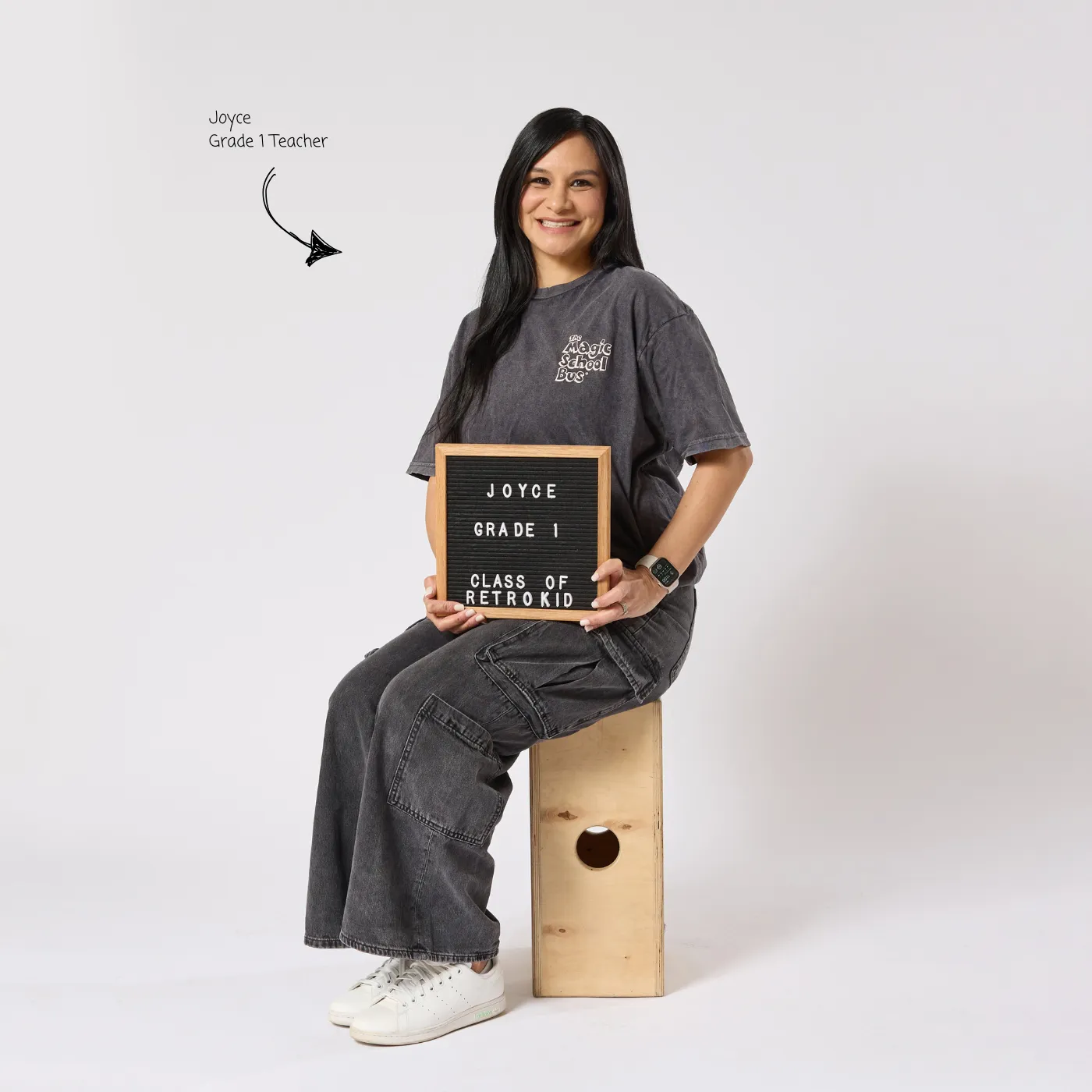 Magic School Bus Chalkboard Vintage T-Shirt - Vintage Black sold by RetroKid product image thumbnail 4