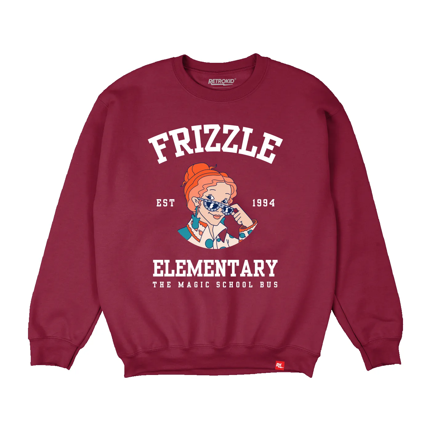Magic School Bus Ms. Frizzle Crew - Maroon sold by RetroKid