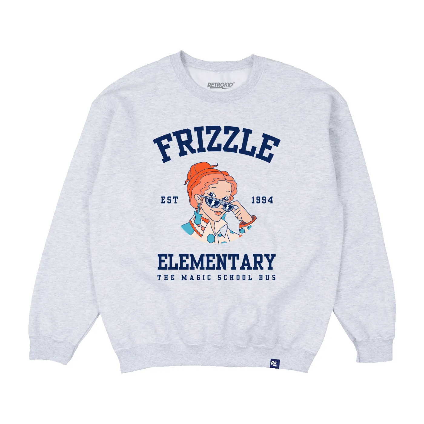 Magic School Bus Ms. Frizzle Crew - Heather Grey sold by RetroKid