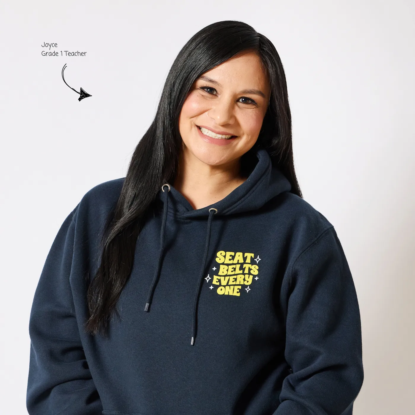Magic School Bus Seatbelts Everyone Hoodie - Navy sold by RetroKid product image thumbnail 2