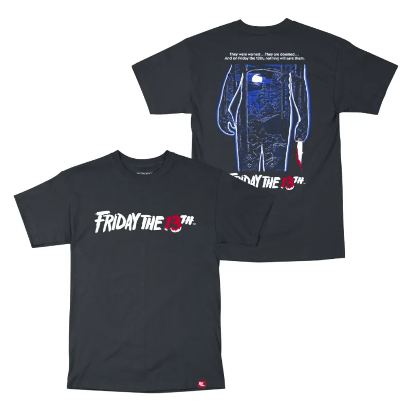 Friday The 13th Poster T-Shirt - Black sold by RetroKid