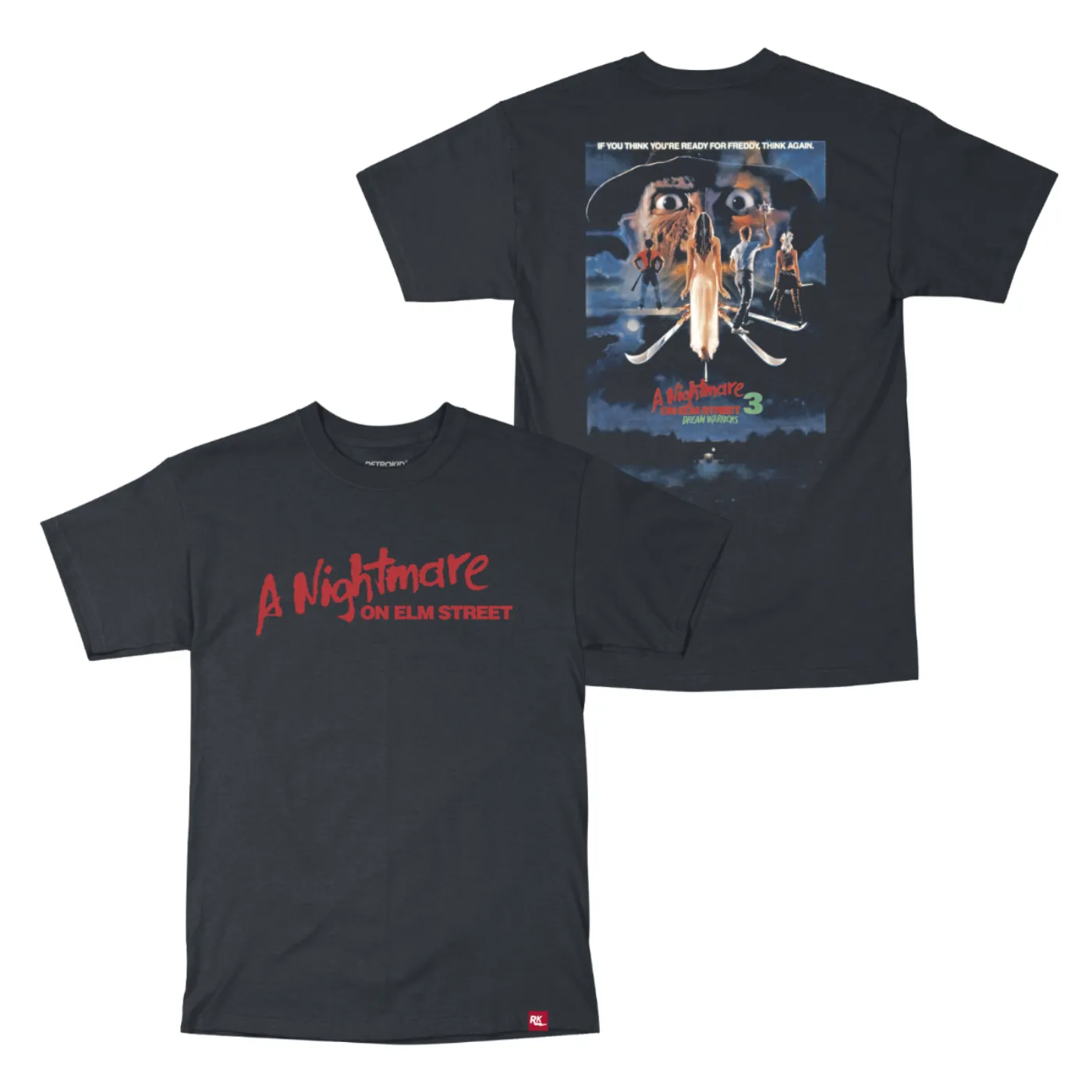 Nightmare On Elm Street Poster T-Shirt - Black sold by RetroKid