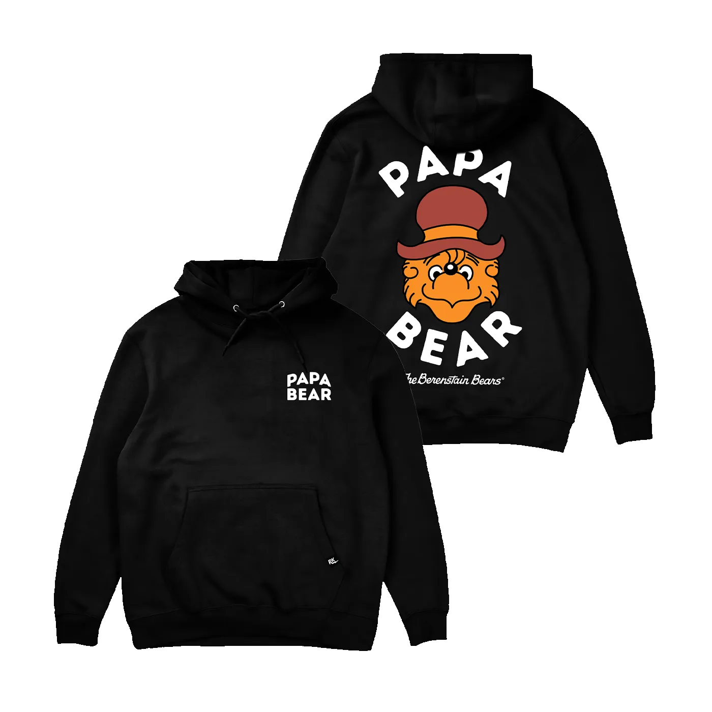 Berenstain Bears Papa Bear Hoodie - Black sold by RetroKid
