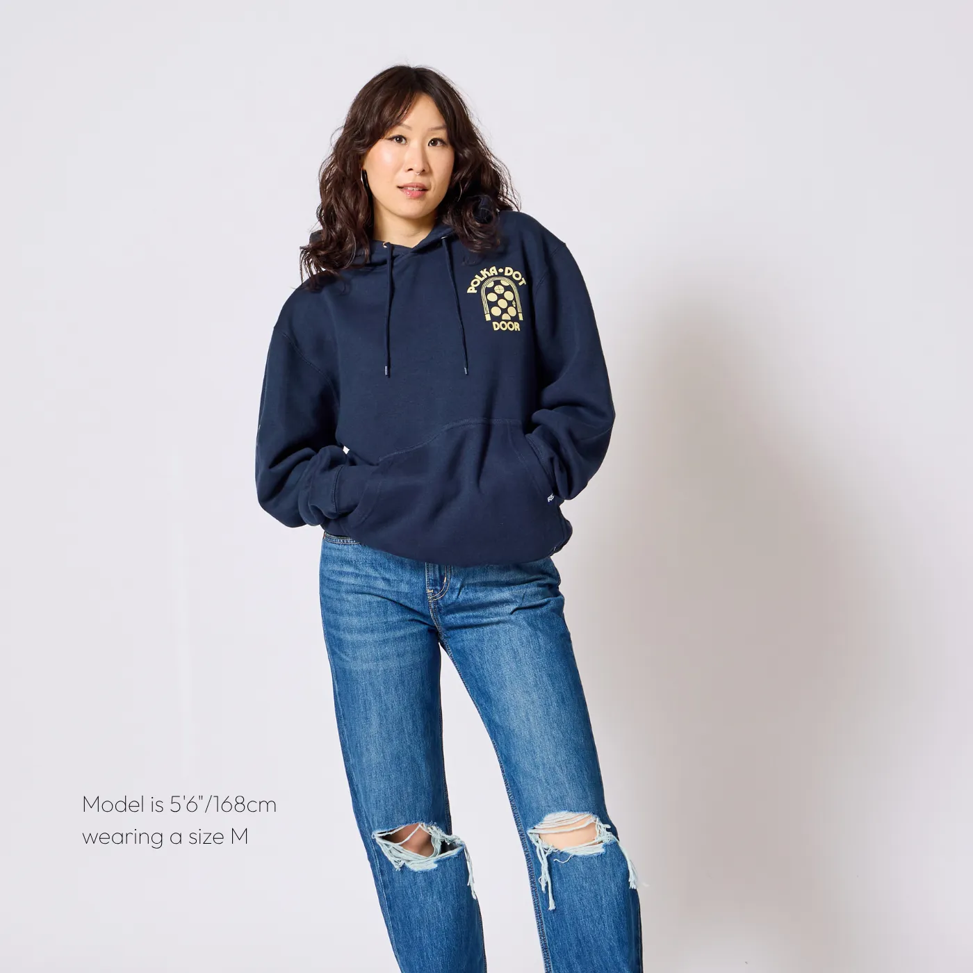 TVO Polka Dot Door Intro Hoodie - Navy sold by RetroKid product image thumbnail 3