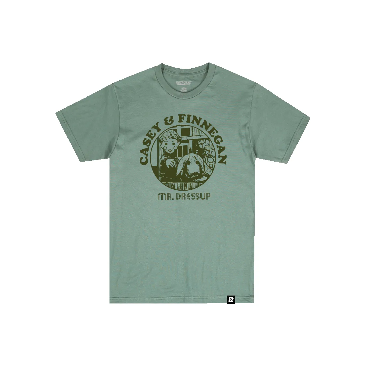 CBC Mr.Dressup Casey & Finnegan T-Shirt - Green sold by RetroKid