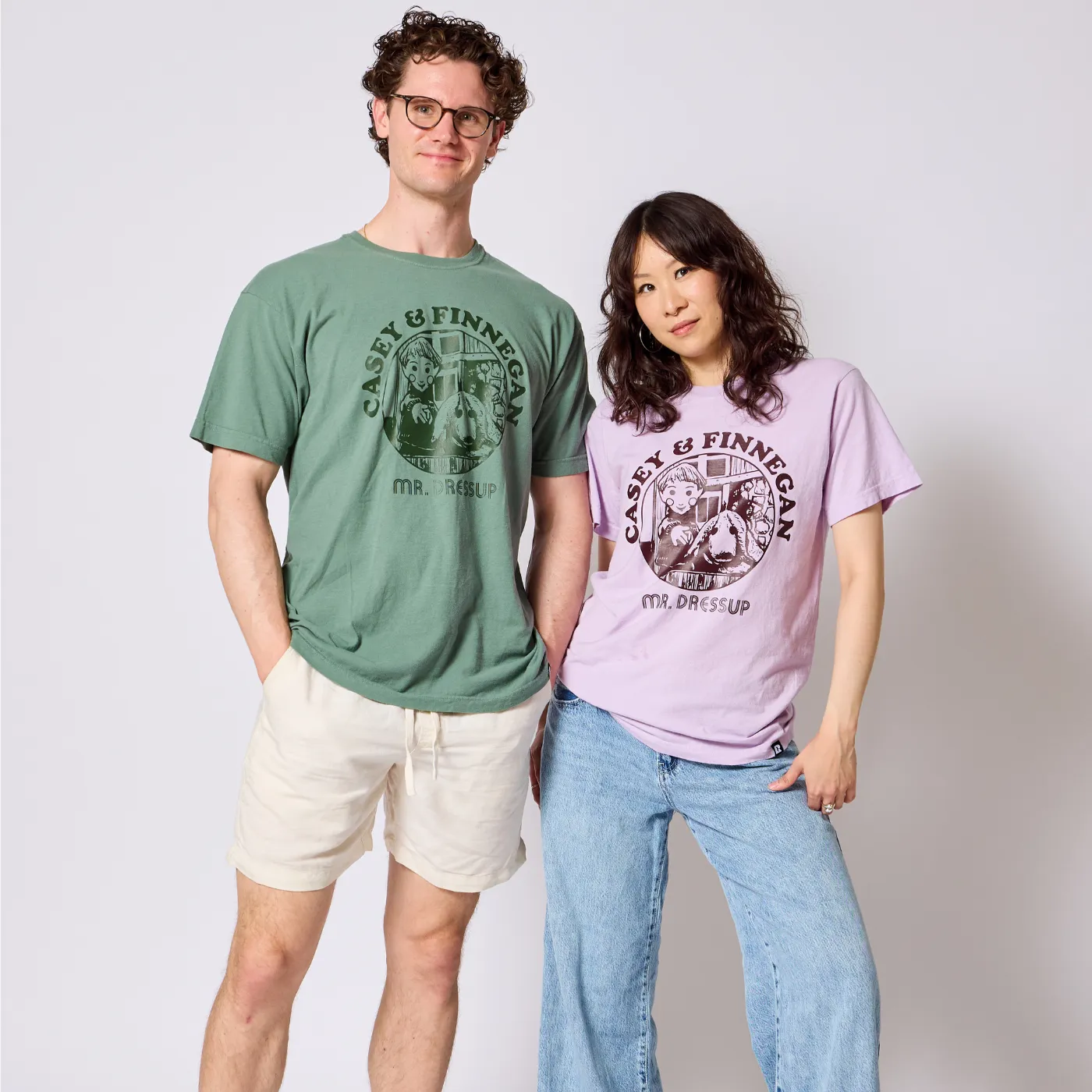 CBC Mr.Dressup Casey & Finnegan T-Shirt - Green sold by RetroKid product image thumbnail 2