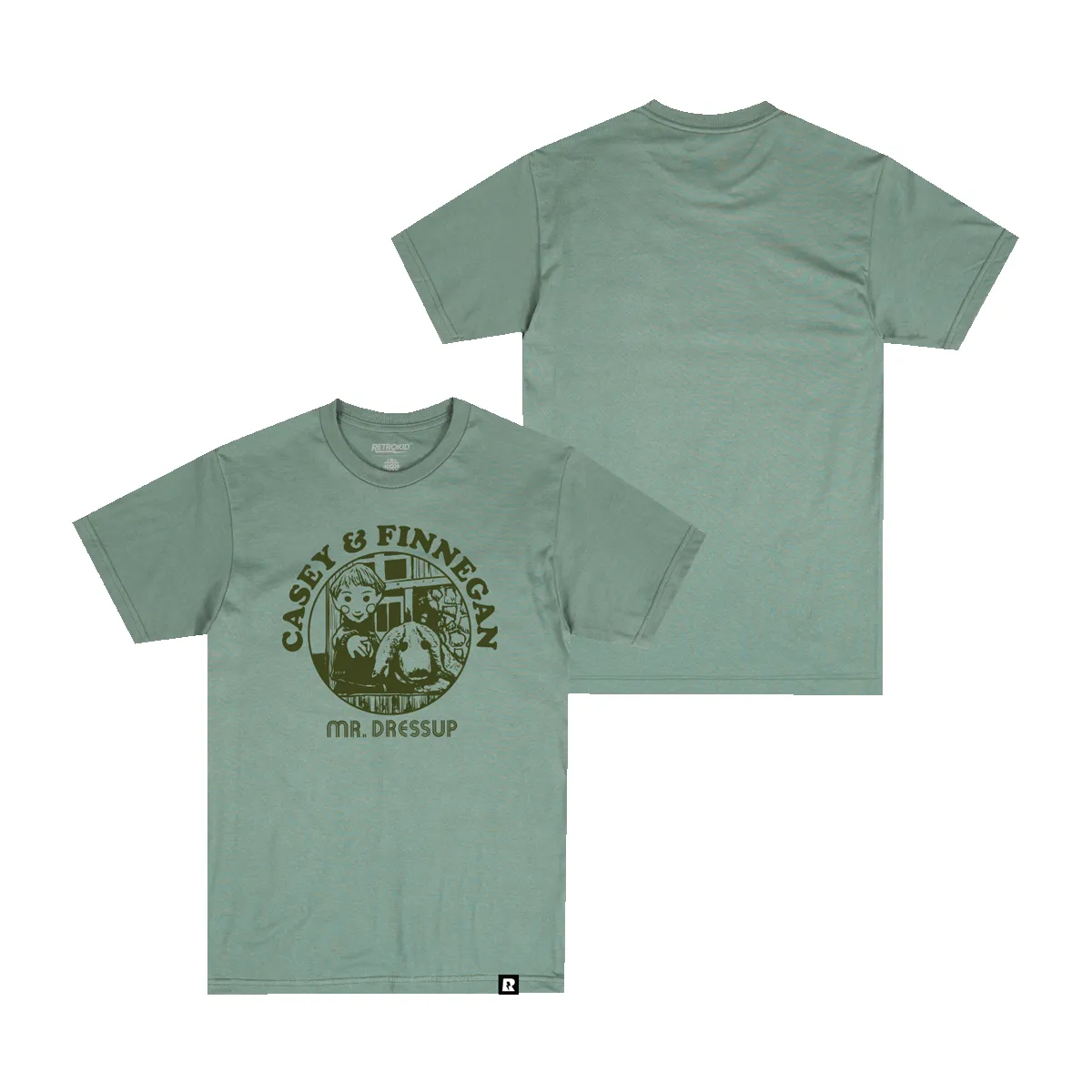 CBC Mr.Dressup Casey & Finnegan T-Shirt - Green sold by RetroKid product image thumbnail 5