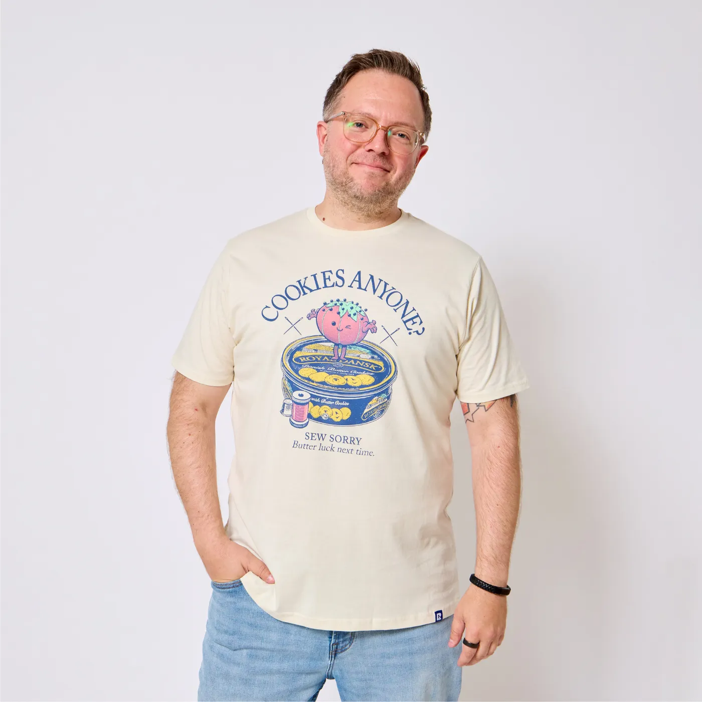 Retrokid Originals Sew Sorry T-Shirt - Ivory sold by RetroKid product image thumbnail 3