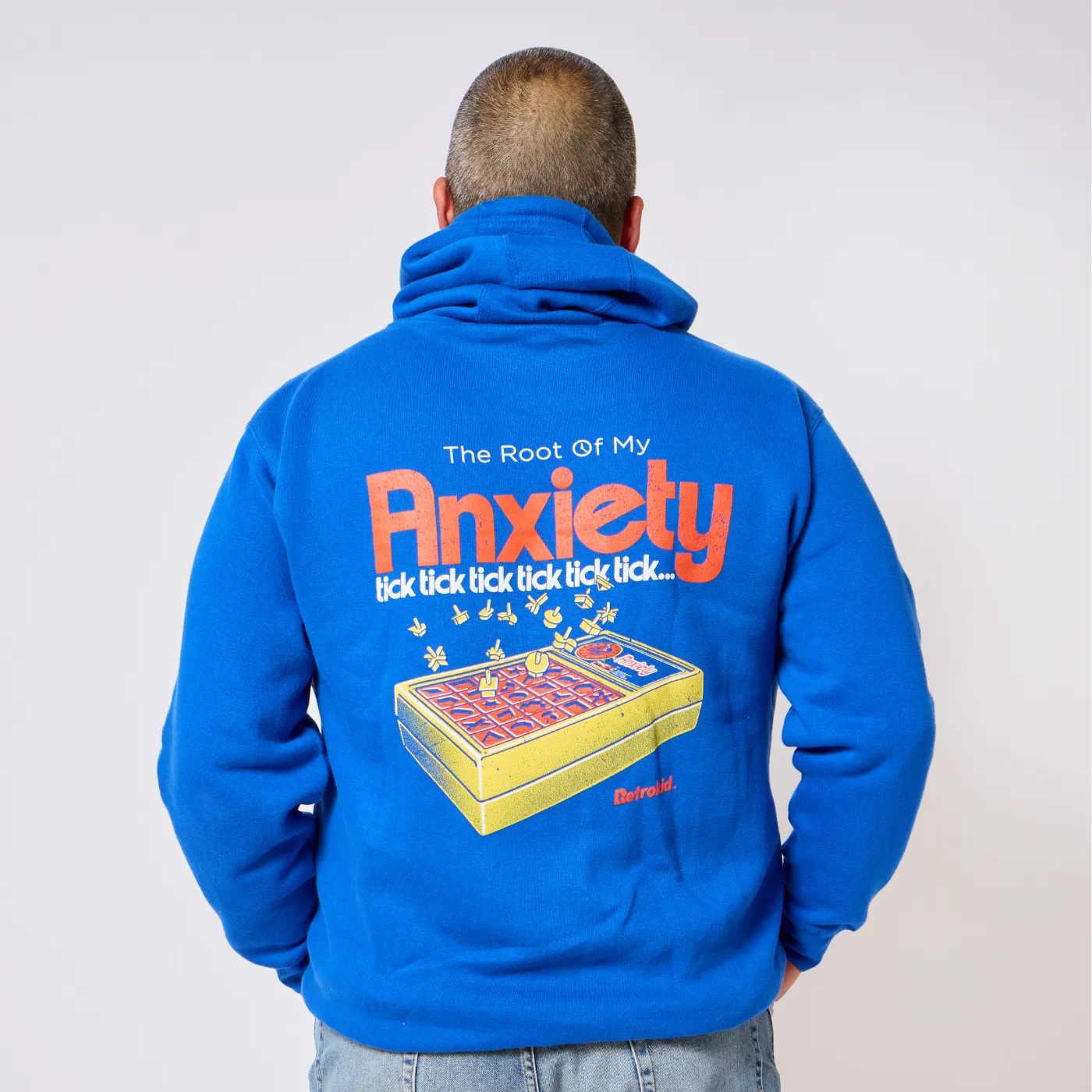Retrokid Originals Anxiety Hoodie - Royal sold by RetroKid product image thumbnail 2