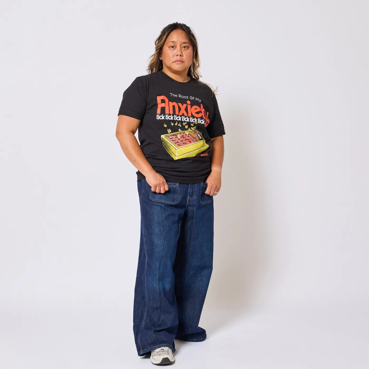 Retrokid Originals Anxiety T-Shirt - Black sold by RetroKid product image thumbnail 2