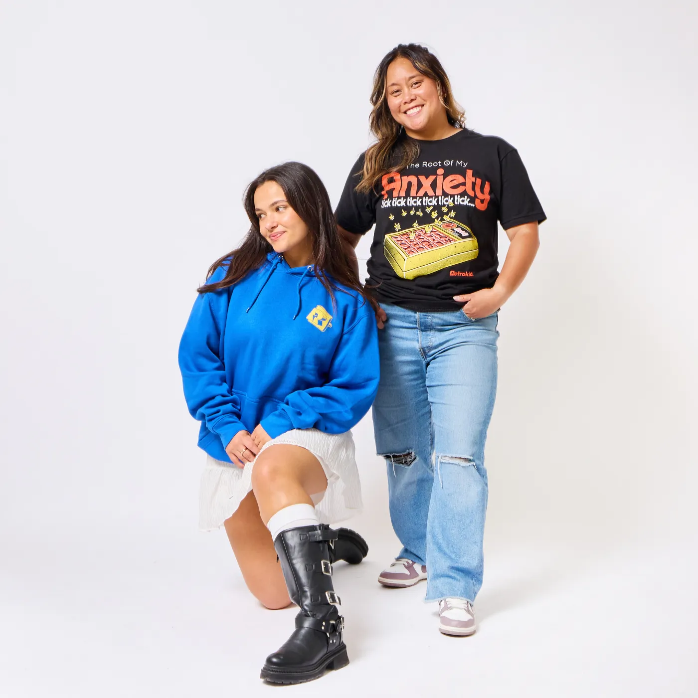 Retrokid Originals Anxiety T-Shirt - Black sold by RetroKid product image thumbnail 5