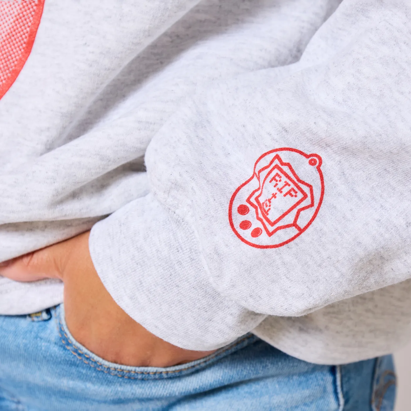 Retrokid Originals Sweet Friend Crew - Heather Grey sold by RetroKid product image thumbnail 4