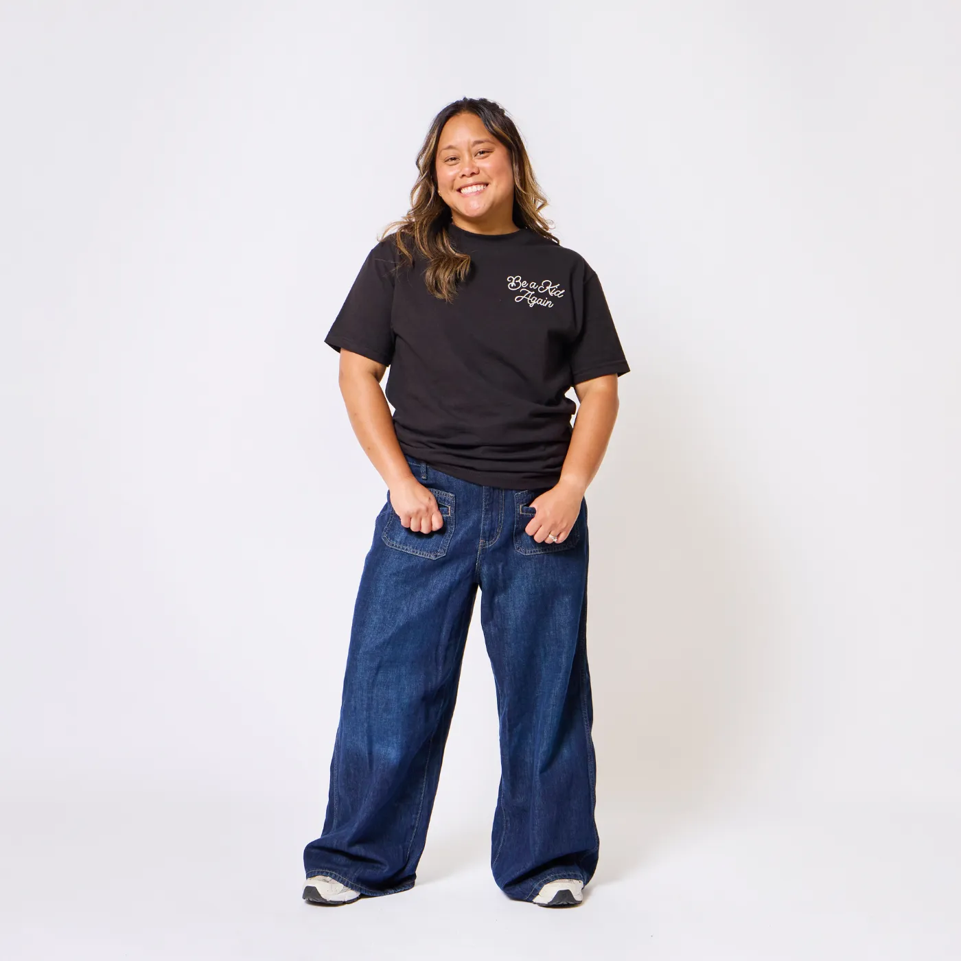 Retrokid Originals Be A Kid T-Shirt - Black sold by RetroKid product image thumbnail 2