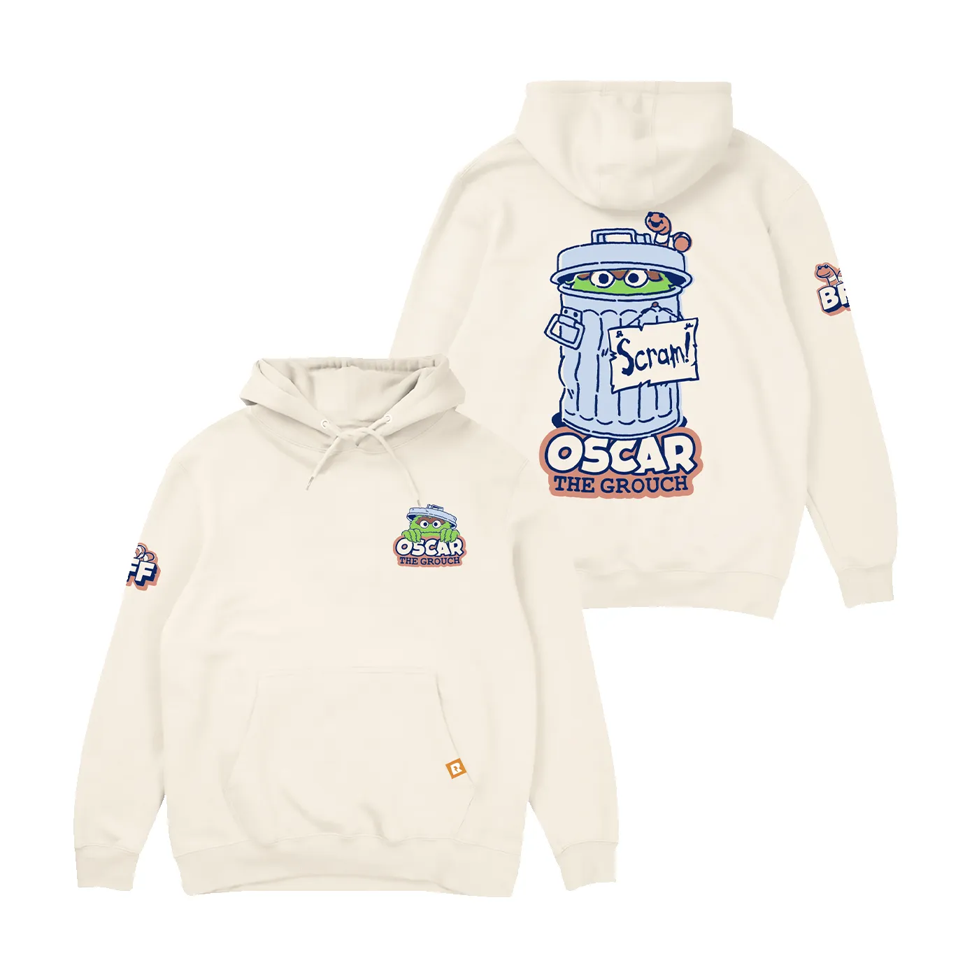 Sesame Street BFF Hoodie - Ivory sold by RetroKid