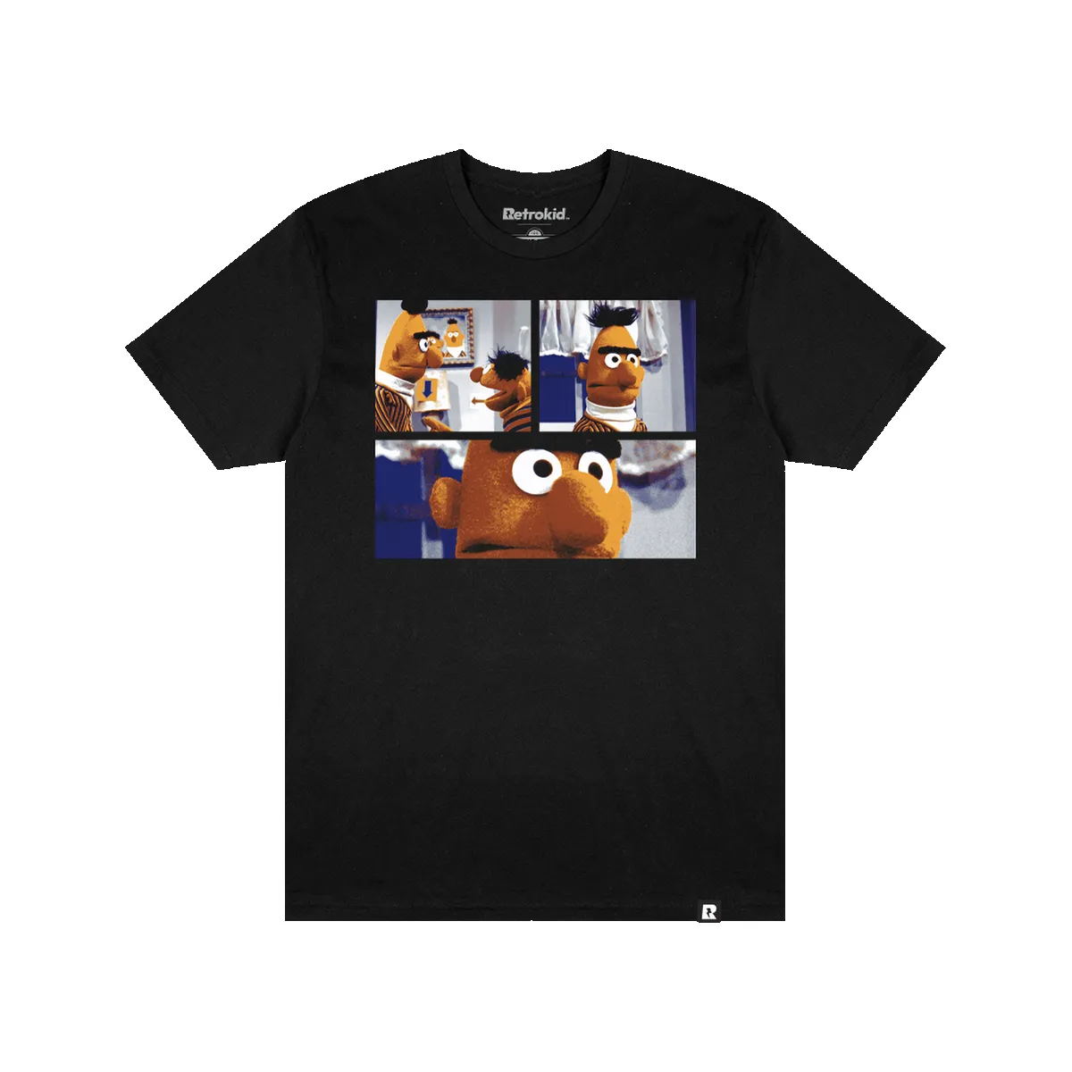 Sesame Street Bert T-shirt - Black sold by RetroKid
