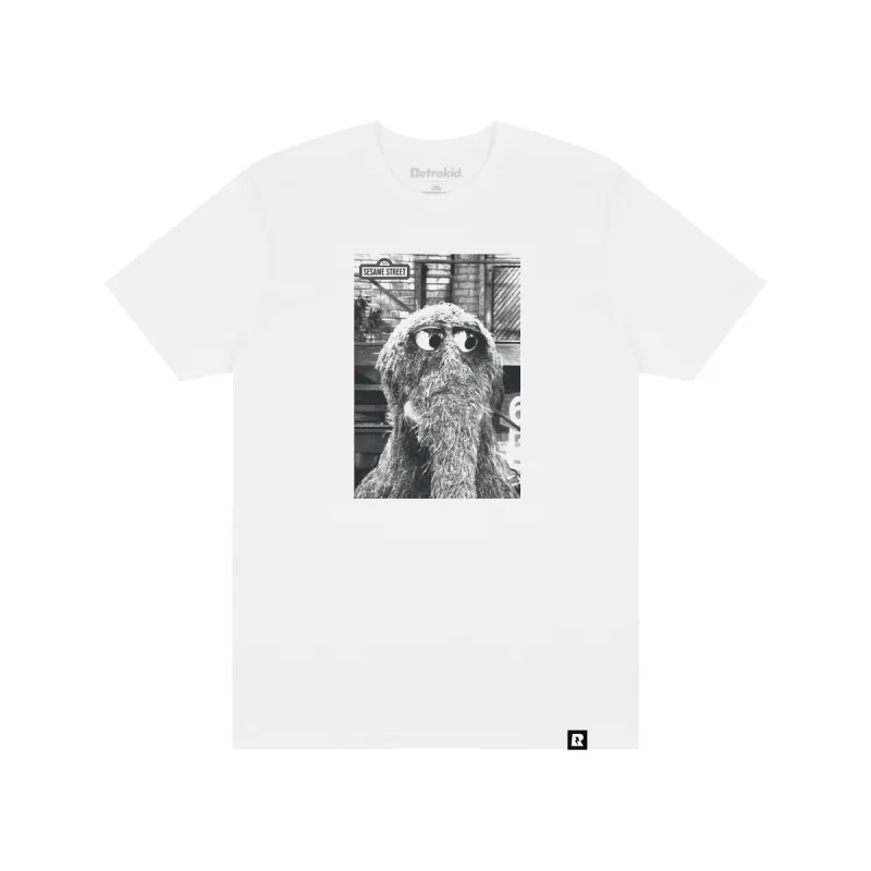 Sesame Street Snuffleupagus T-shirt - White sold by RetroKid