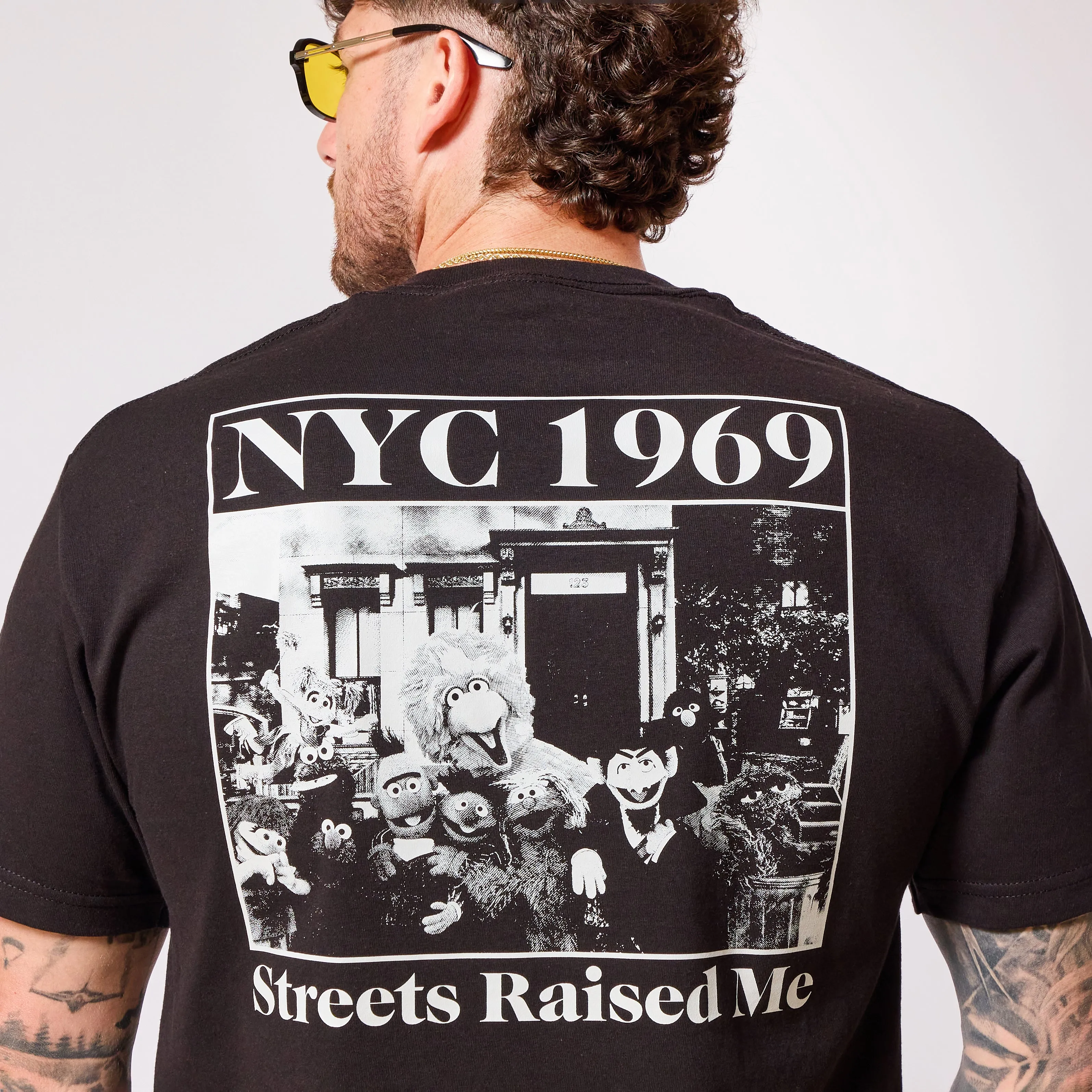 Sesame Street Raised Me T-shirt - Black sold by RetroKid product image thumbnail 2