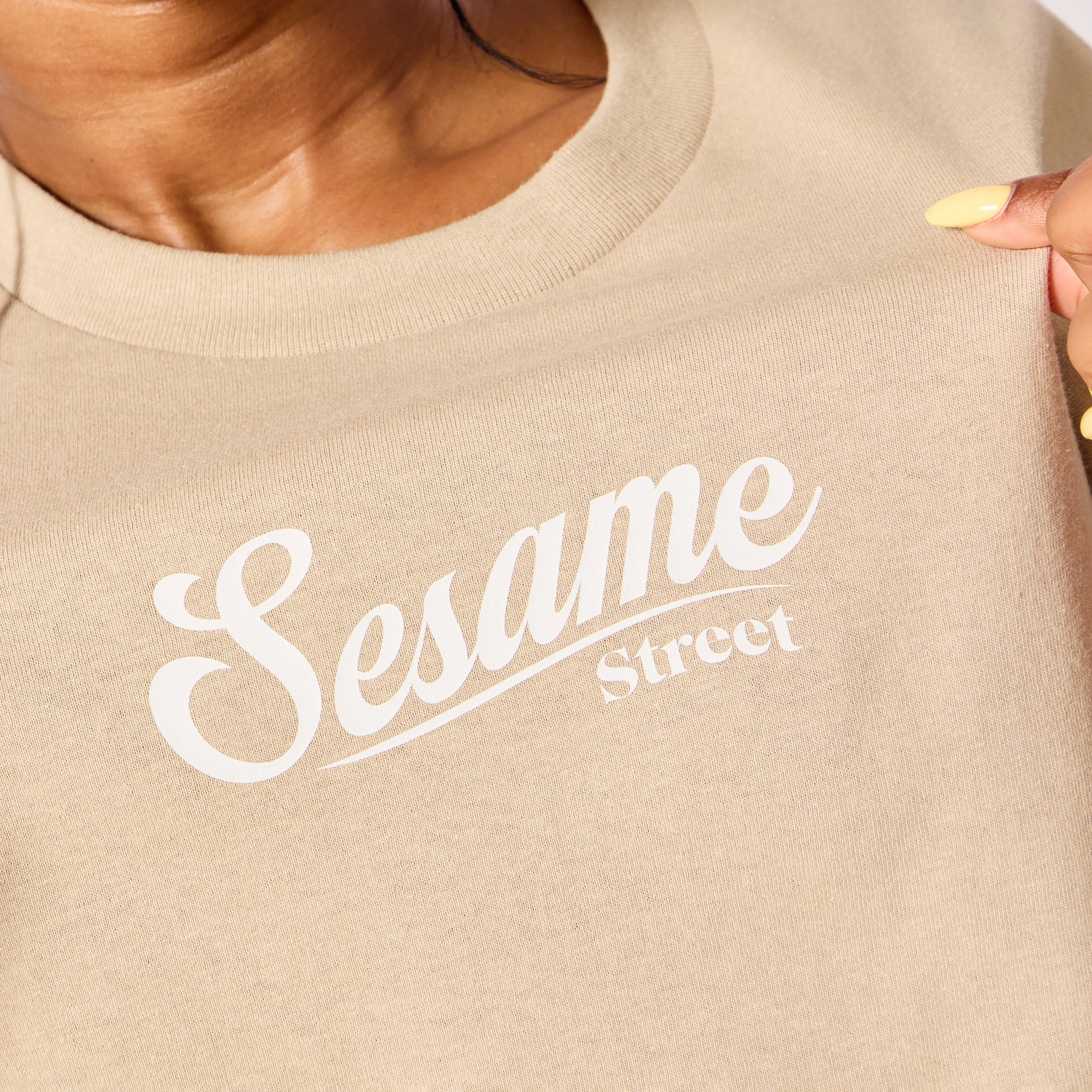 Sesame Street Raised Me T-Shirt - Sand sold by RetroKid product image thumbnail 4
