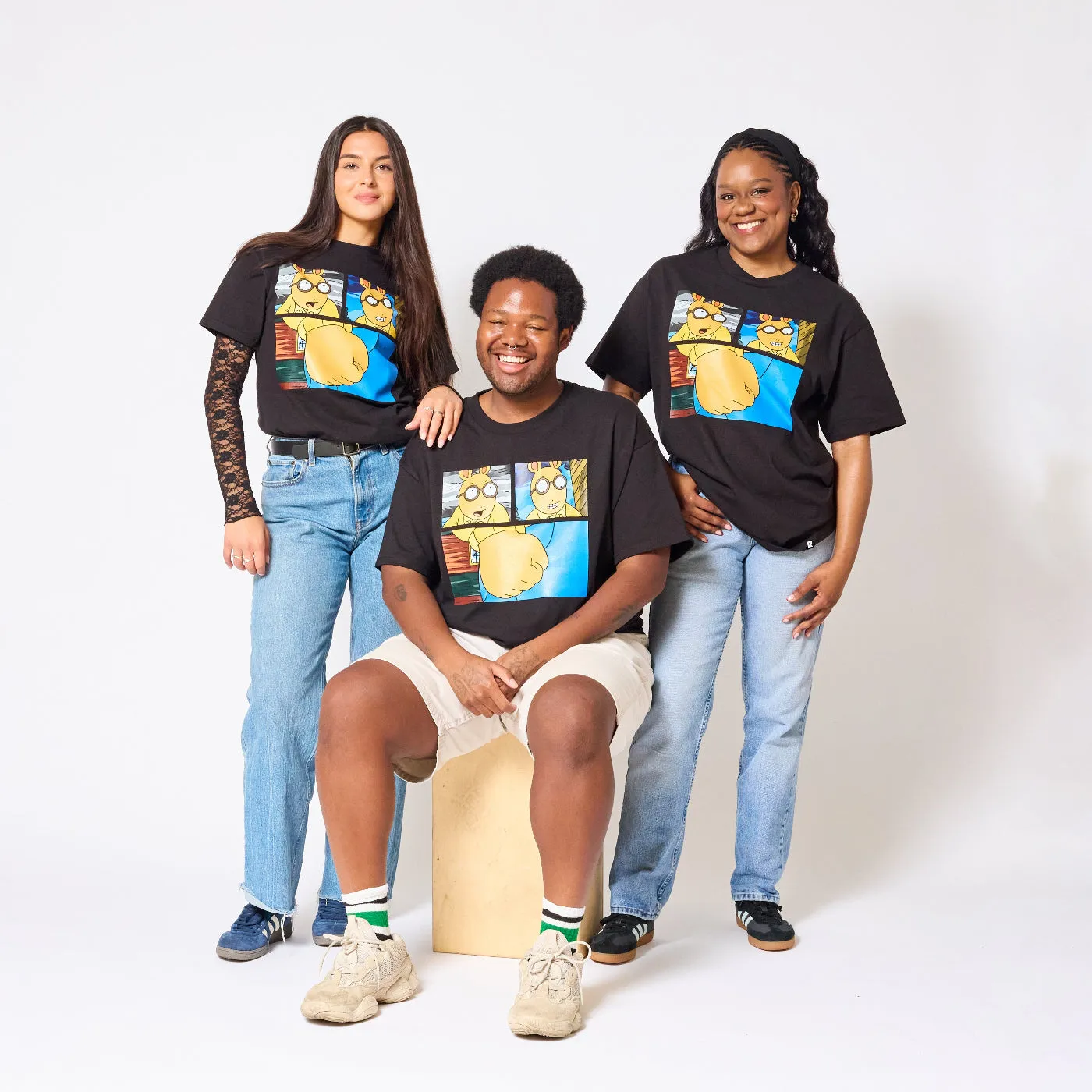 Arthur Fist T-Shirt - Black sold by RetroKid product image thumbnail 2