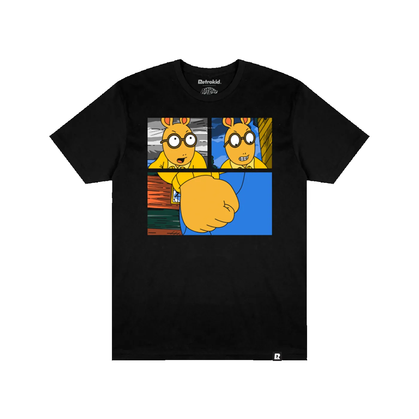Arthur Fist T-Shirt - Black sold by RetroKid