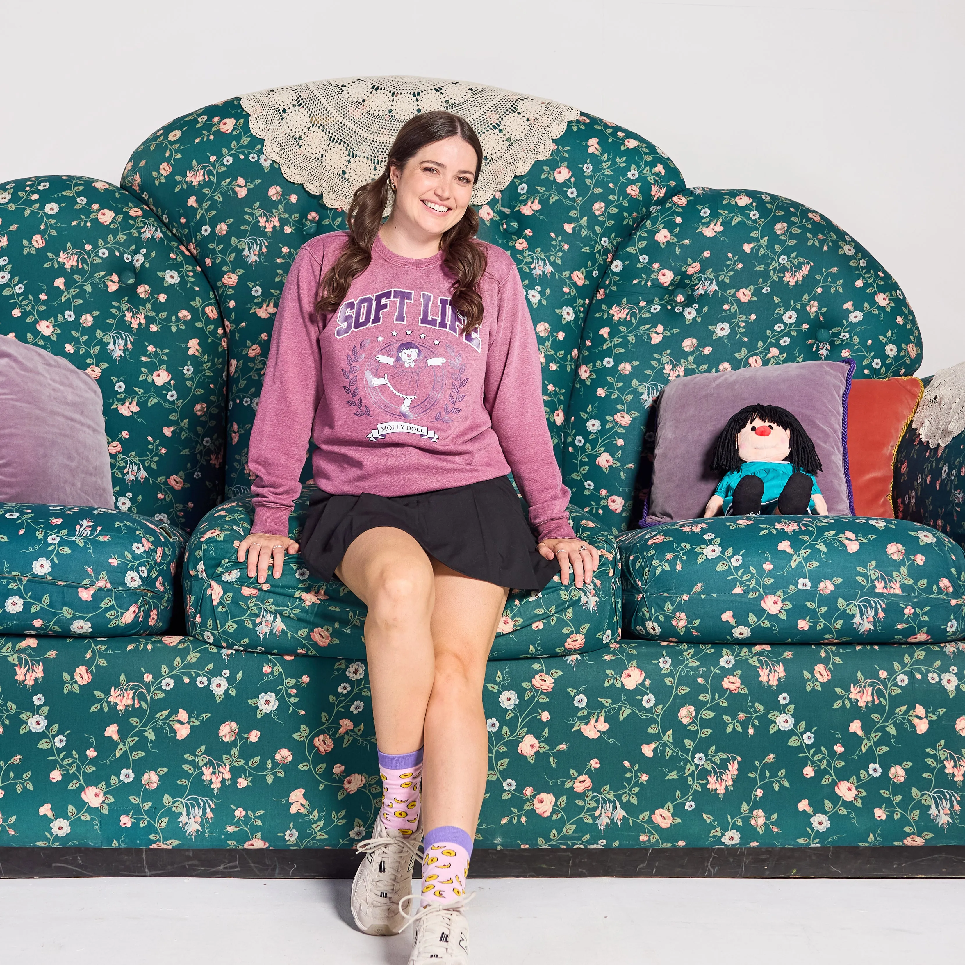 Big Comfy Couch Soft Life Crew - Vintage Berry sold by RetroKid product image thumbnail 4